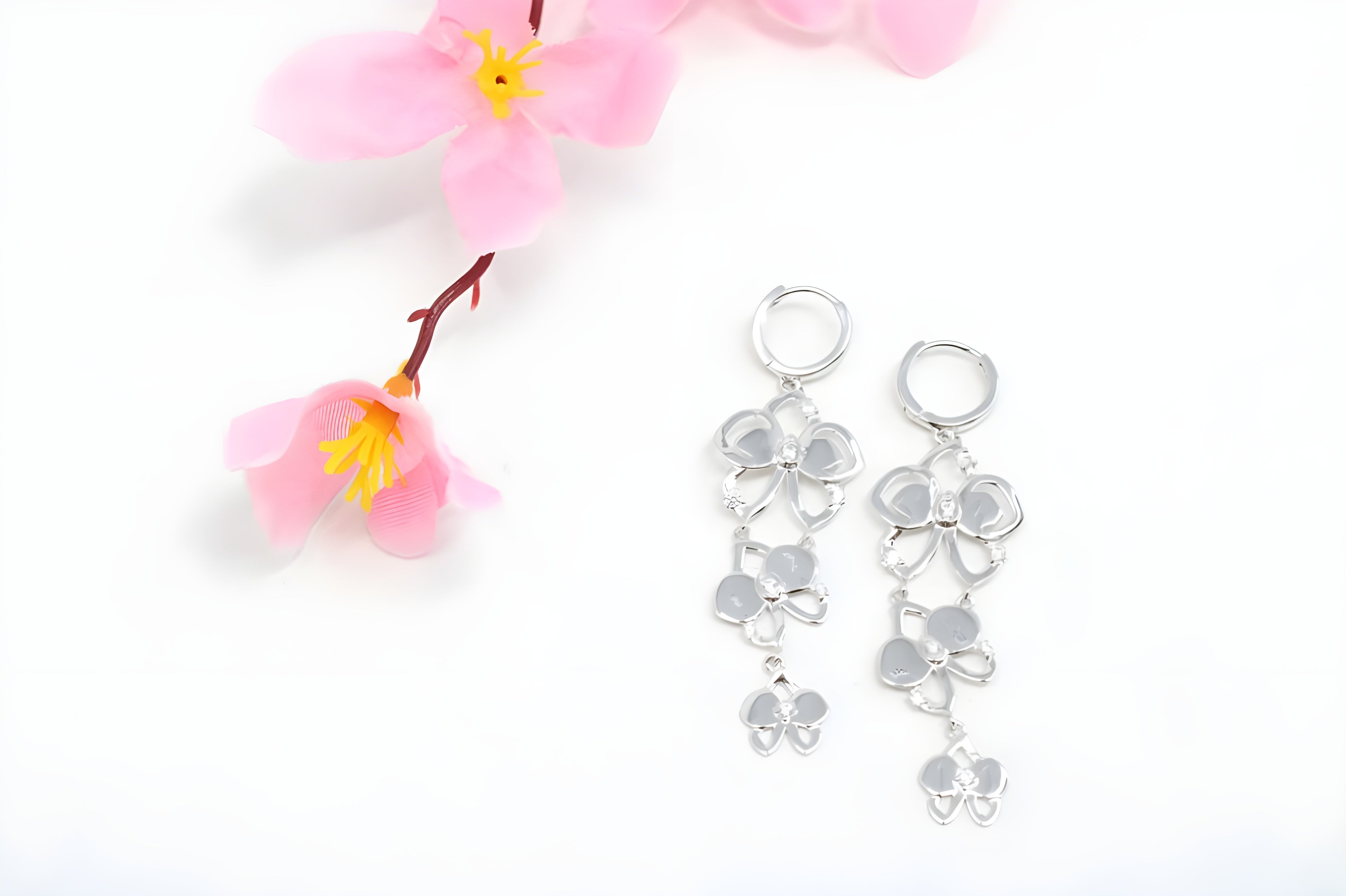 Serenity Sparkle Silver Whisper Earrings