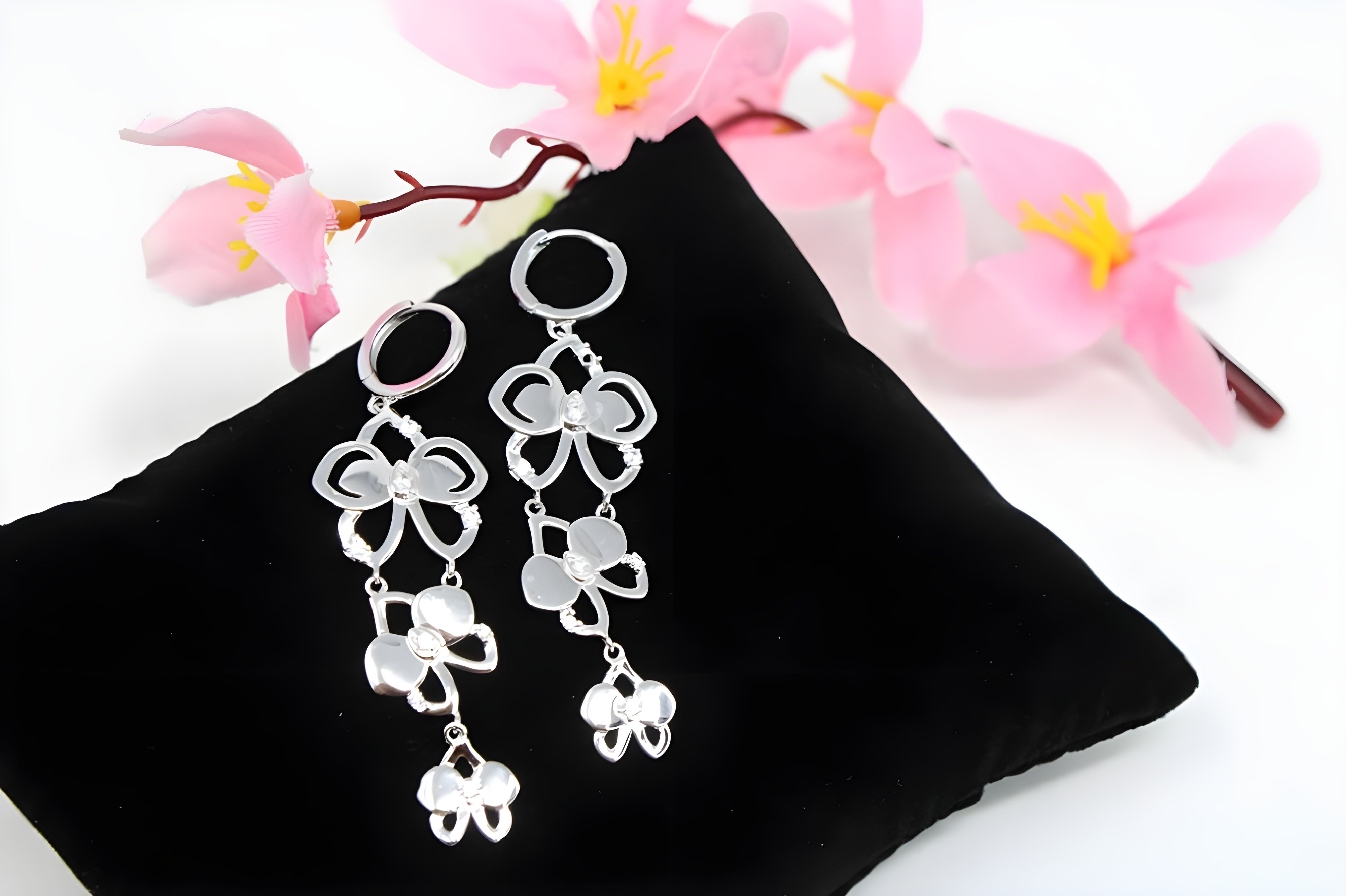 Serenity Sparkle Silver Whisper Earrings