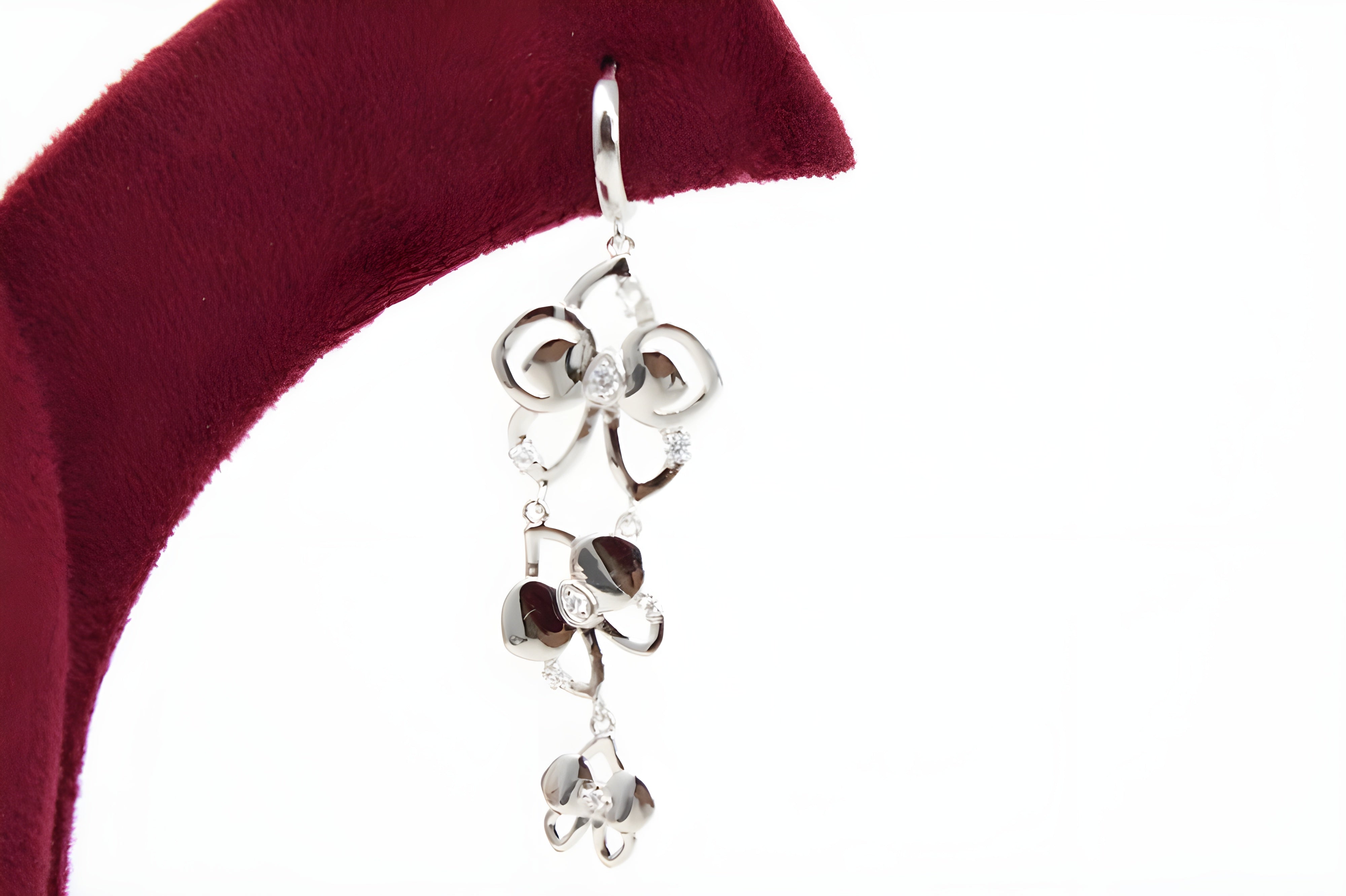 Serenity Sparkle Silver Whisper Earrings