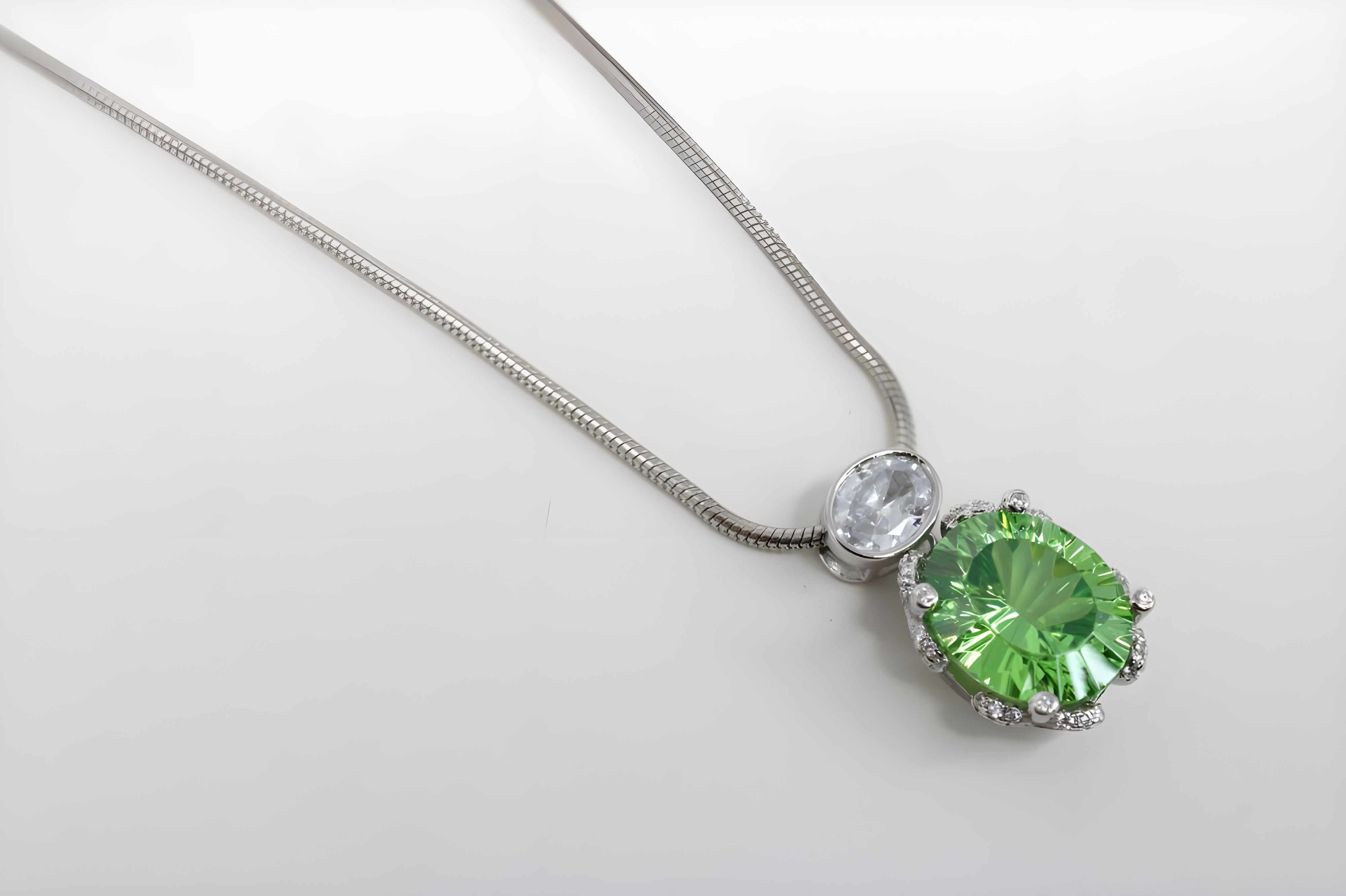 Dual Harmony Round Pendant with VeeLux Crystal Accents