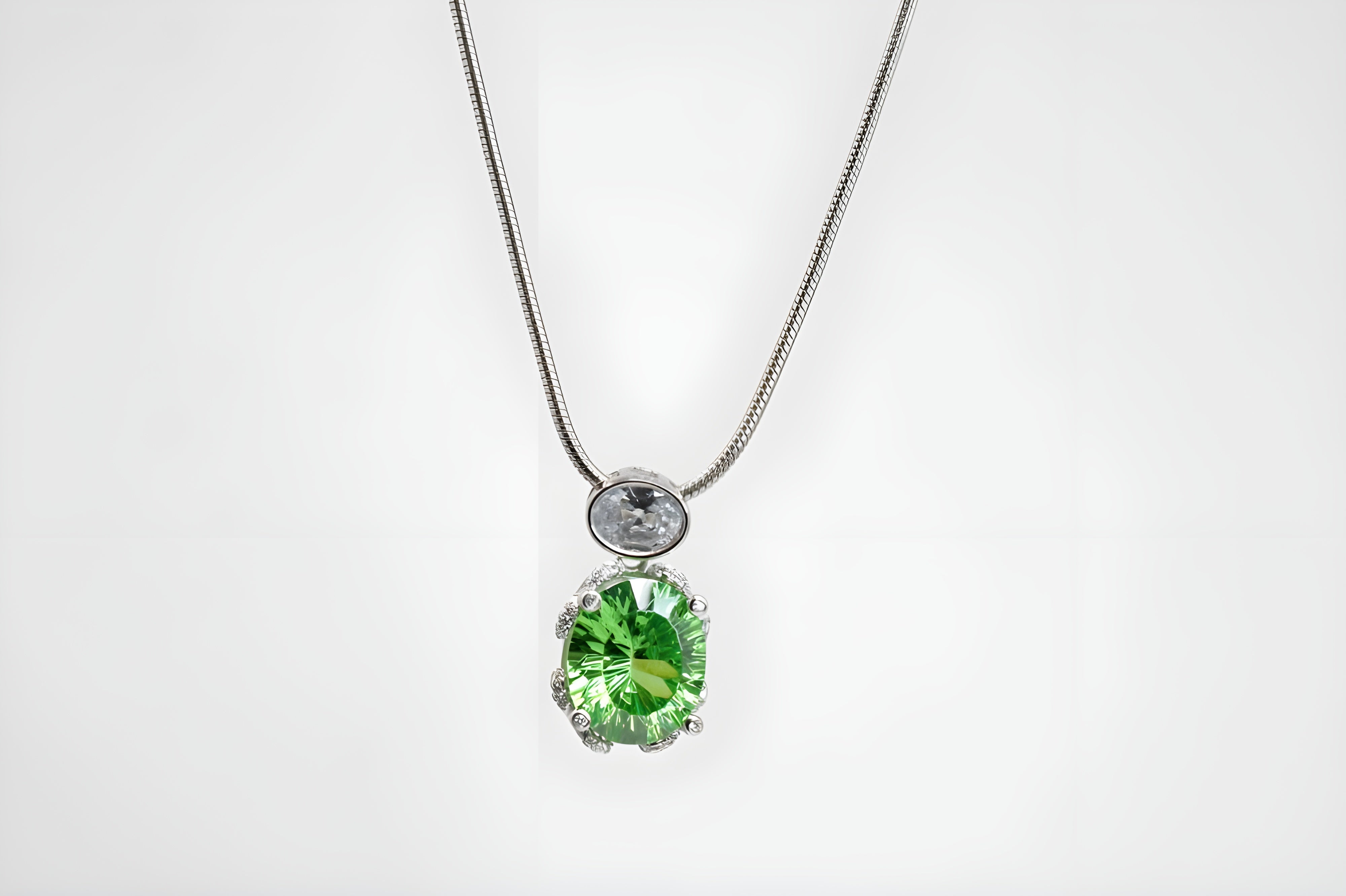 Dual Harmony Round Pendant with VeeLux Crystal Accents