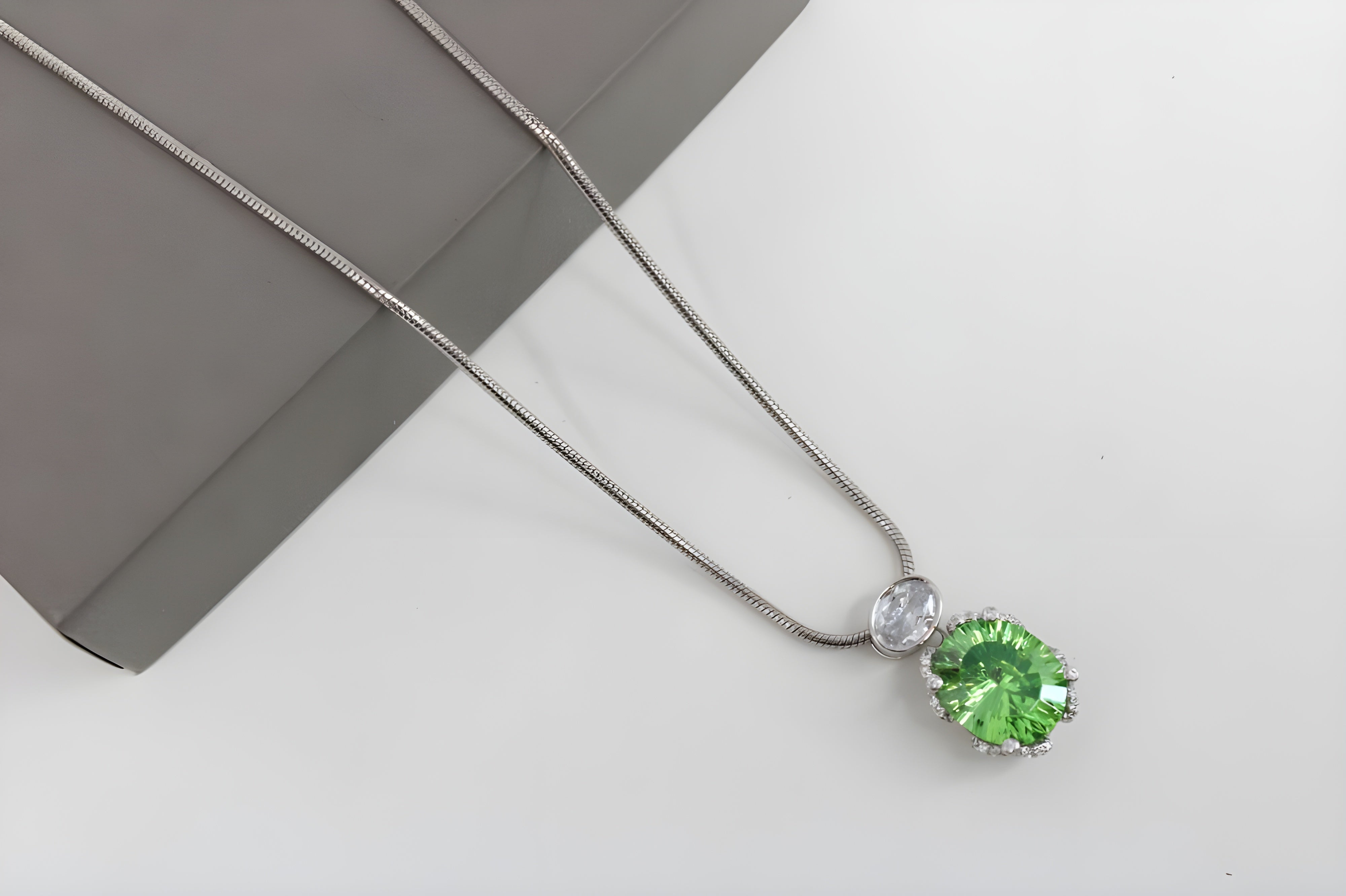 Dual Harmony Round Pendant with VeeLux Crystal Accents