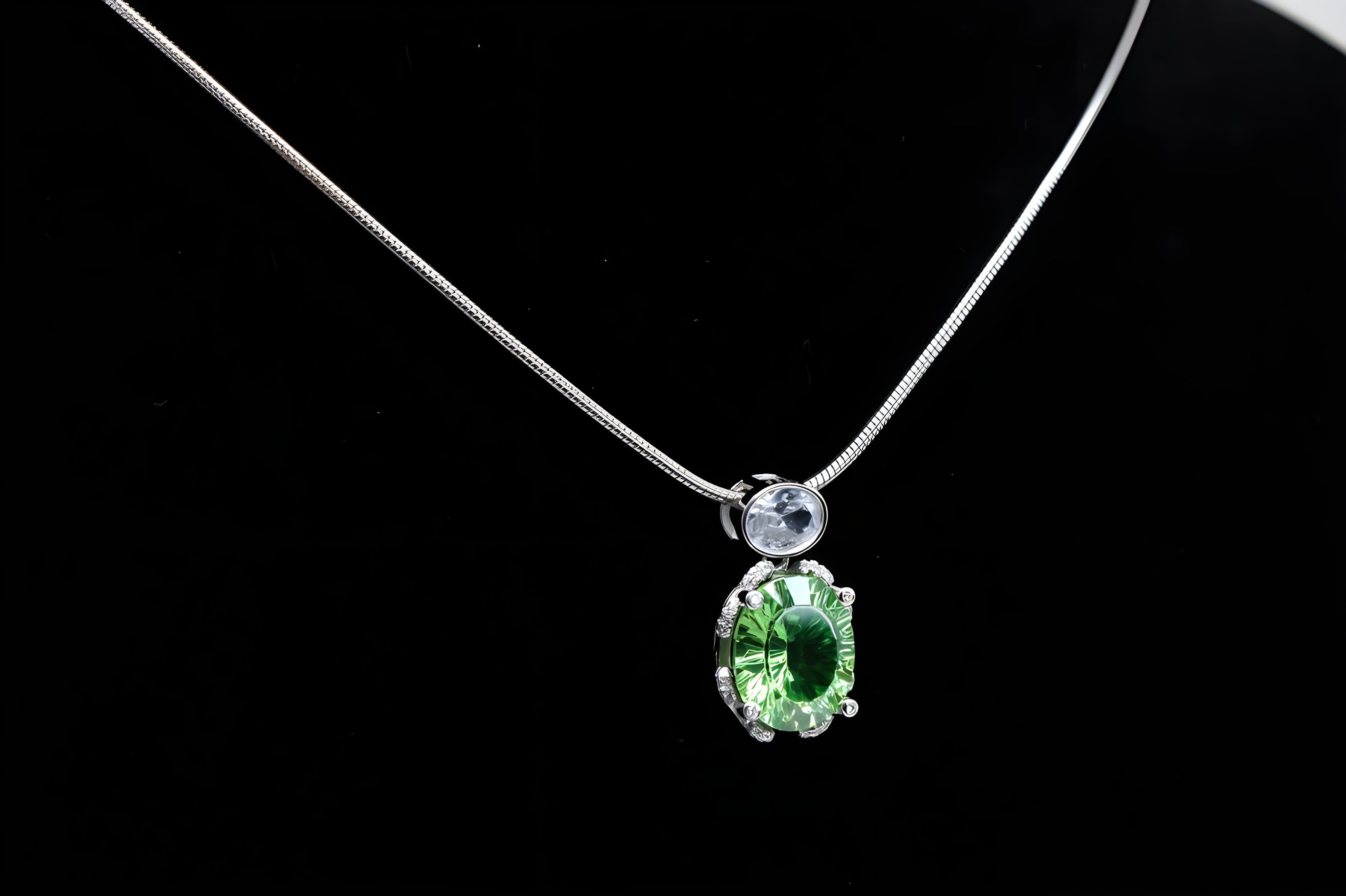 Dual Harmony Round Pendant with VeeLux Crystal Accents