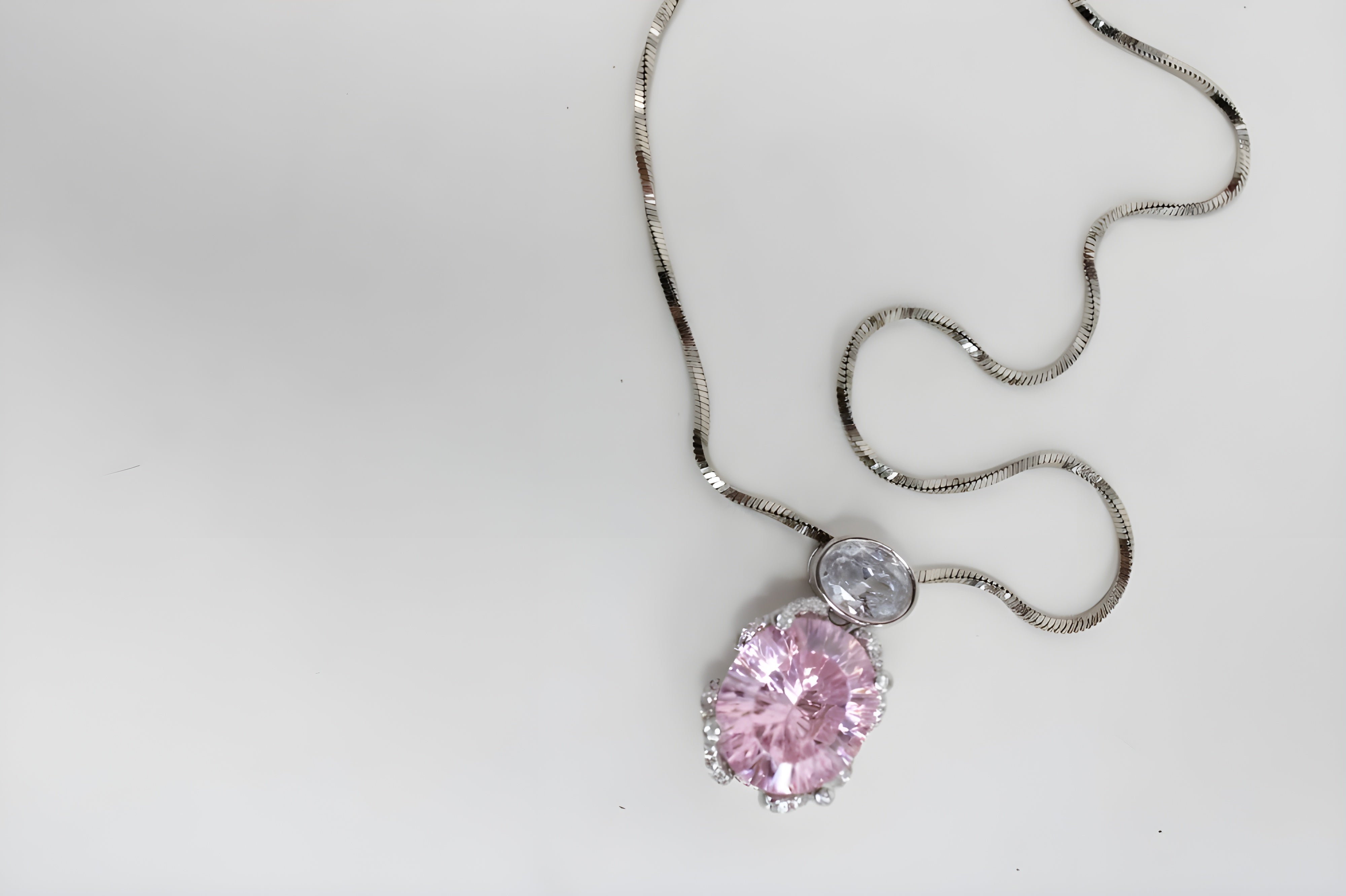 Blush Elegance Double Pendant with VeeLux Crystal Accents