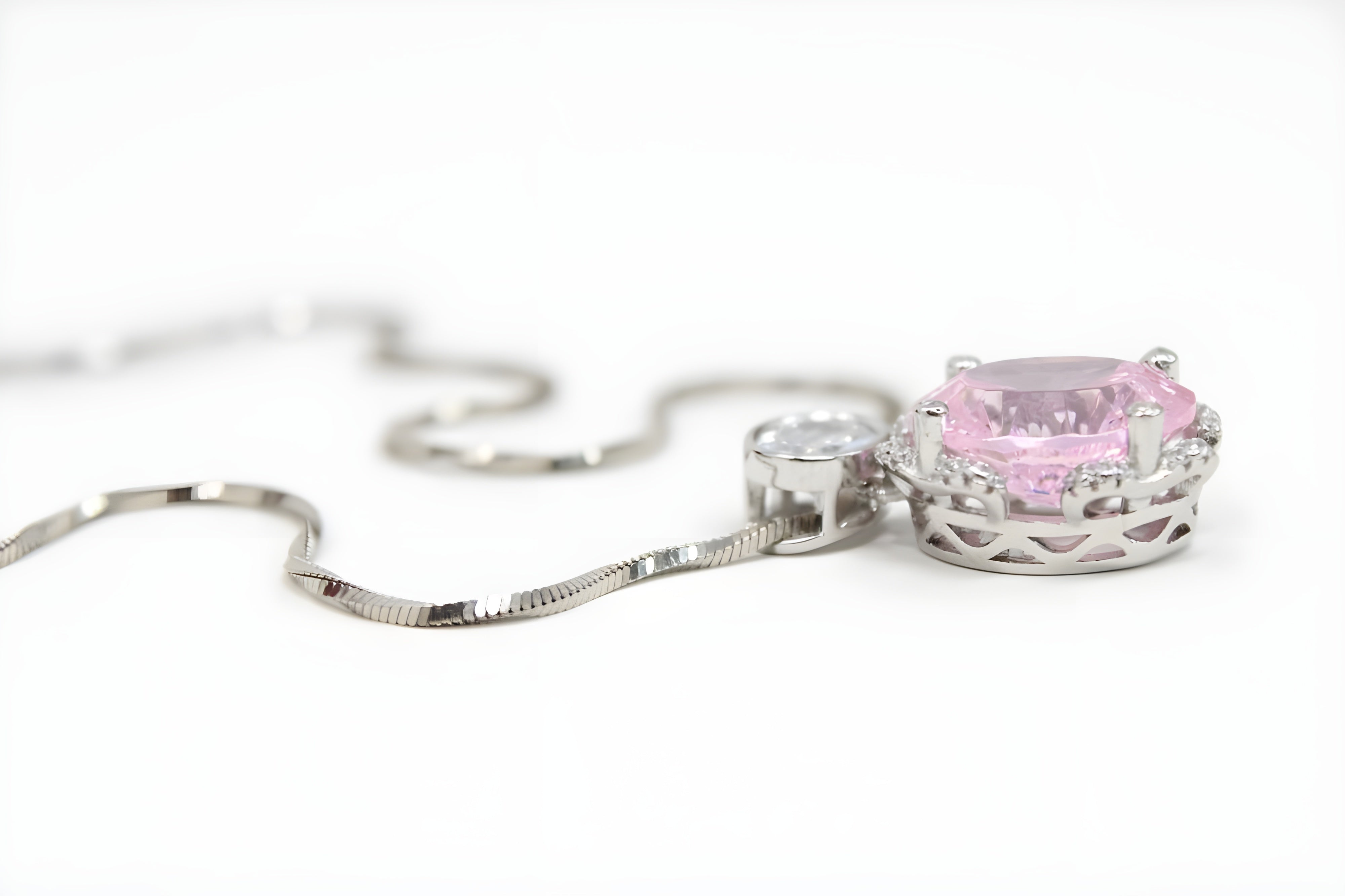 Blush Elegance Double Pendant with VeeLux Crystal Accents