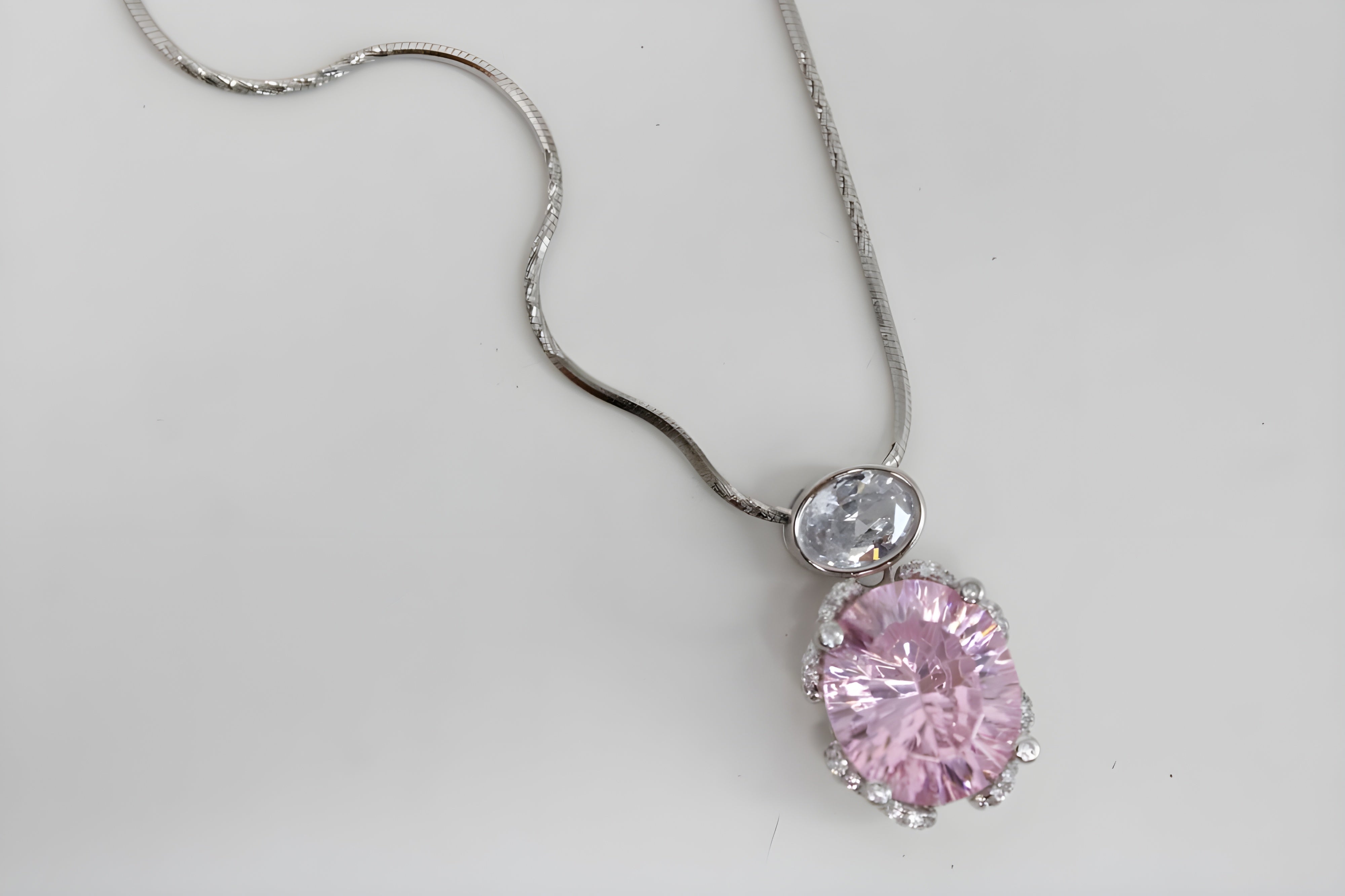 Petal Double Crystal Pendant with VeeLux Accents