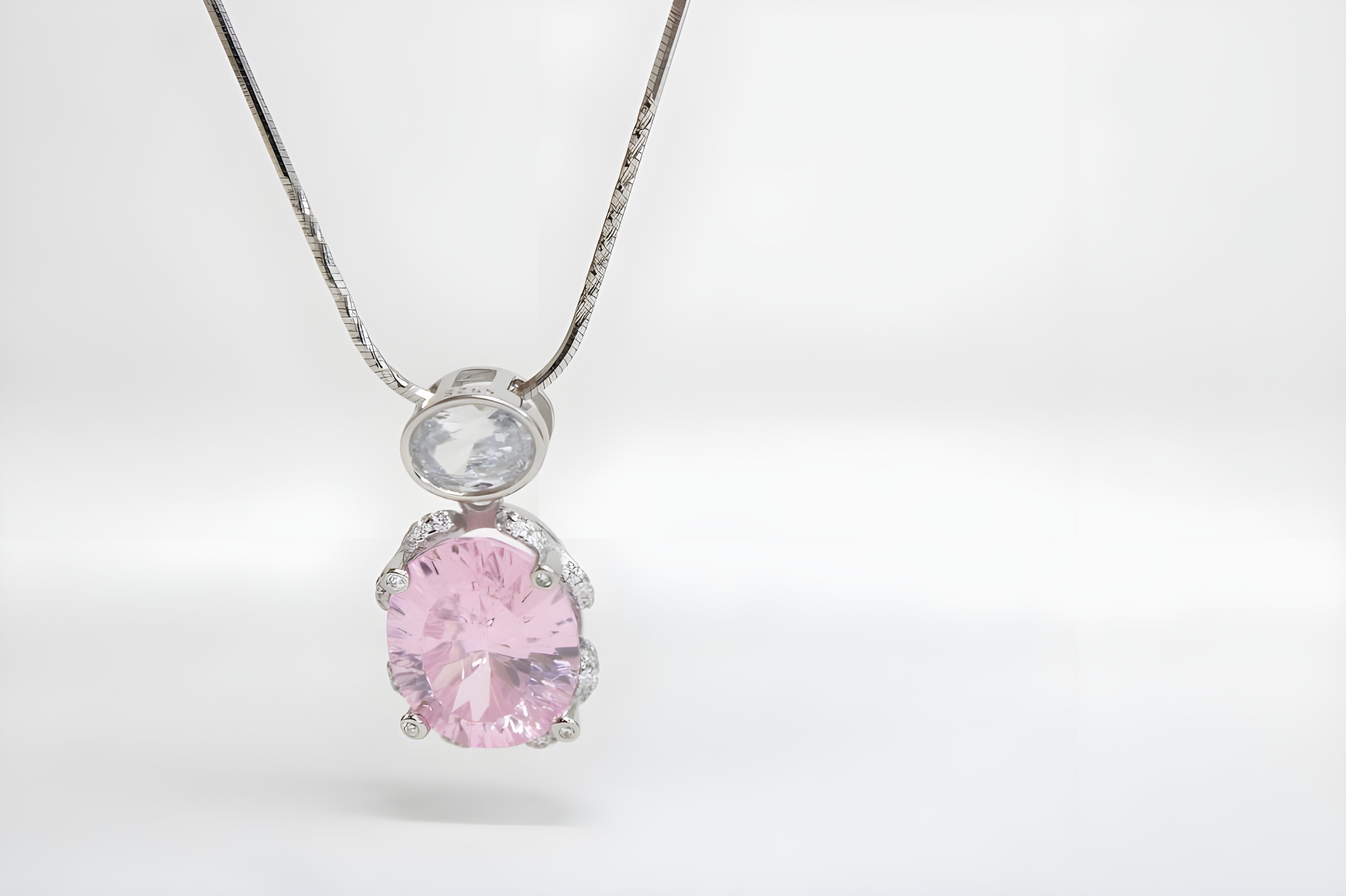 Petal Double Crystal Pendant with VeeLux Accents