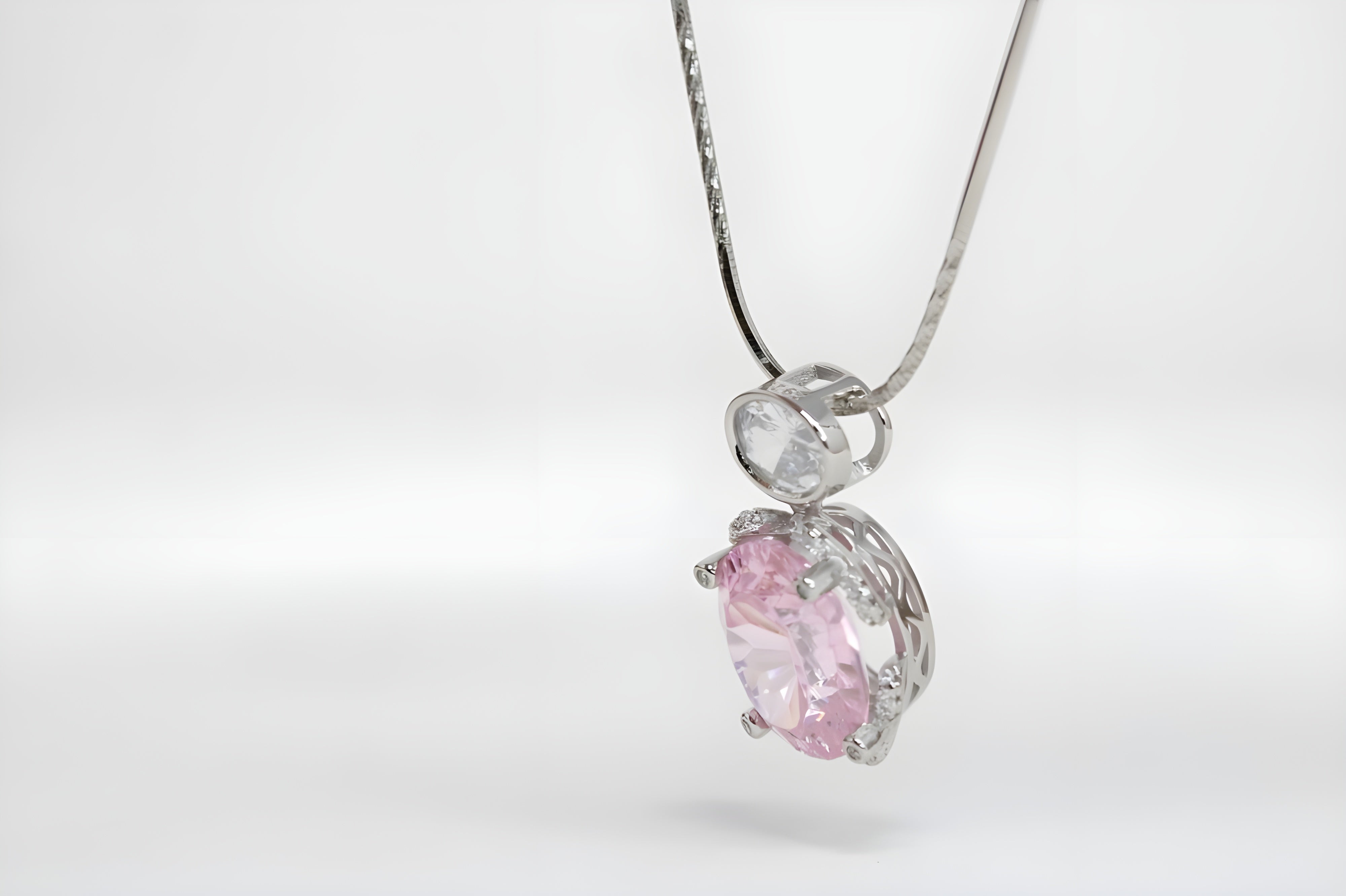 Petal Double Crystal Pendant with VeeLux Accents