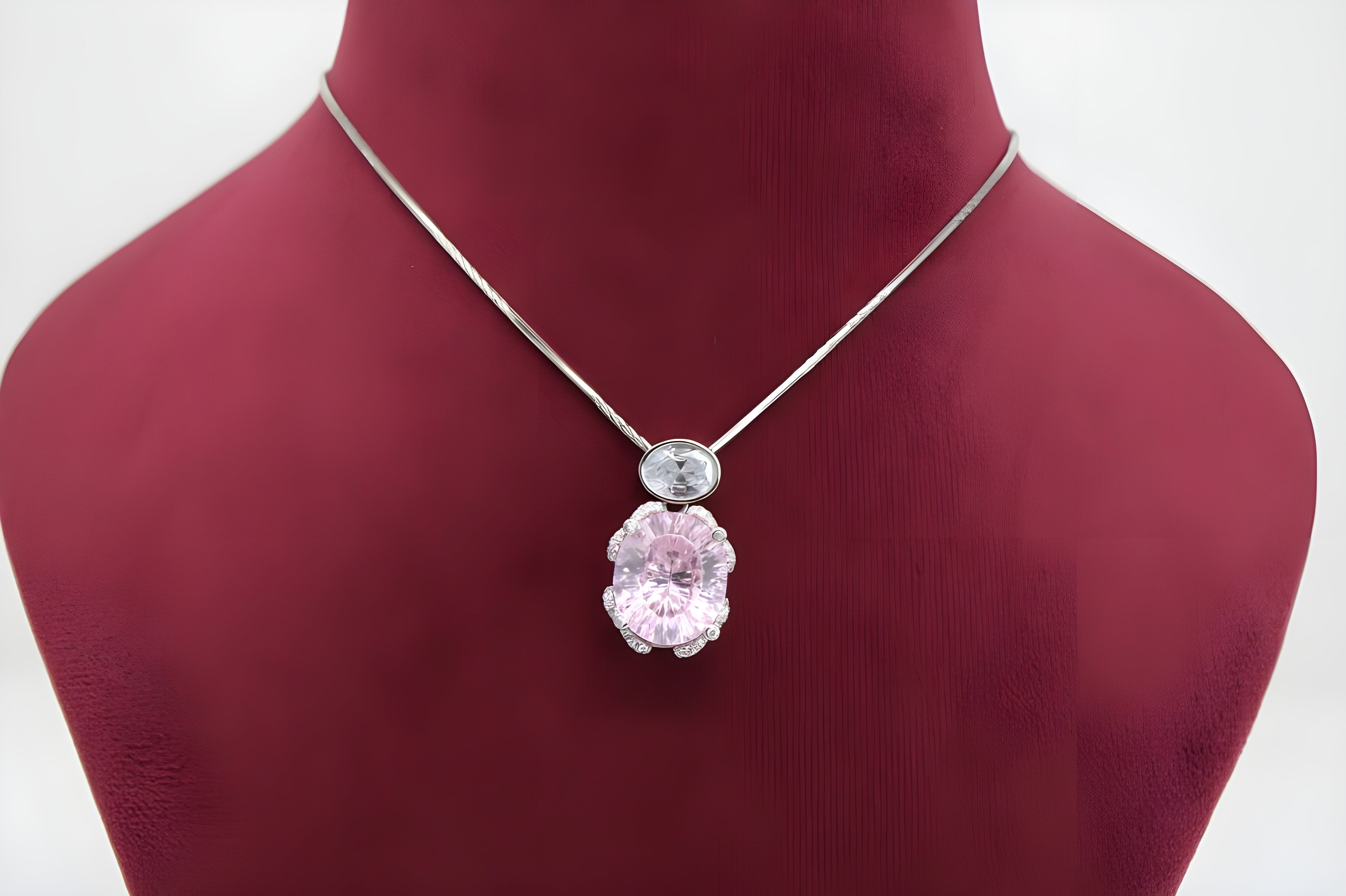 Petal Double Crystal Pendant with VeeLux Accents