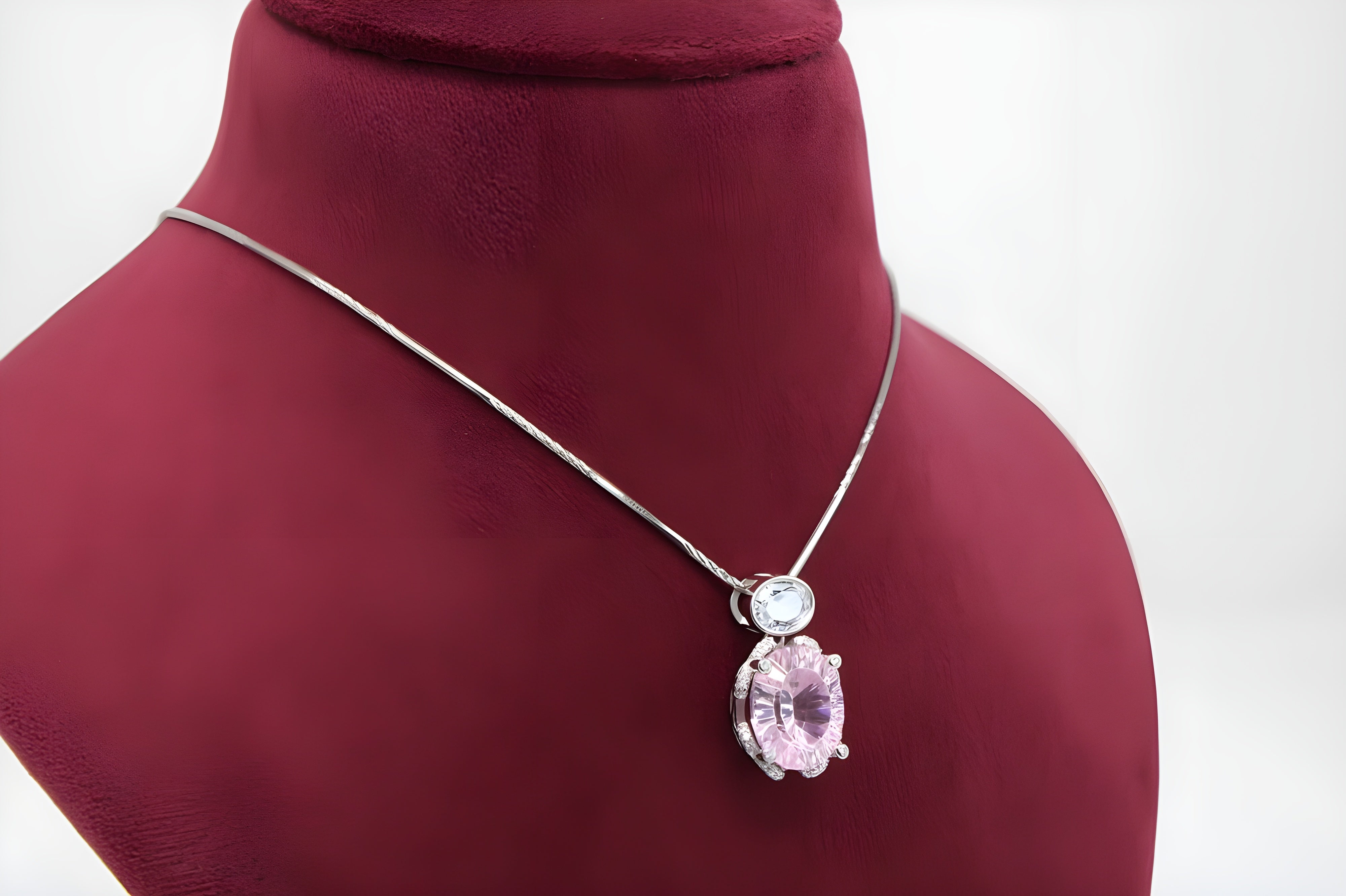 Petal Double Crystal Pendant with VeeLux Accents