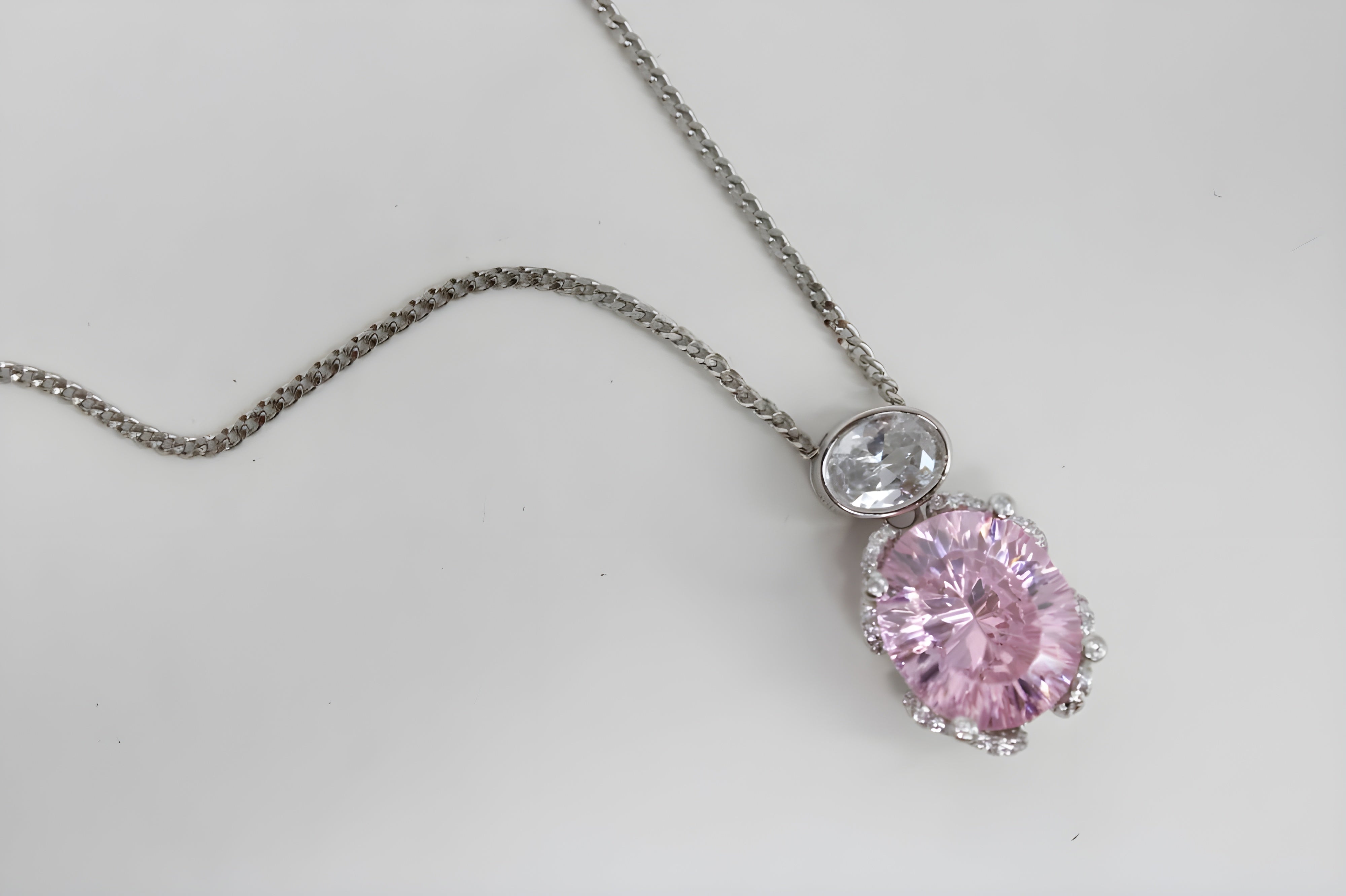 Rose Radiance Double Crystal Pendant with VeeLux Accents