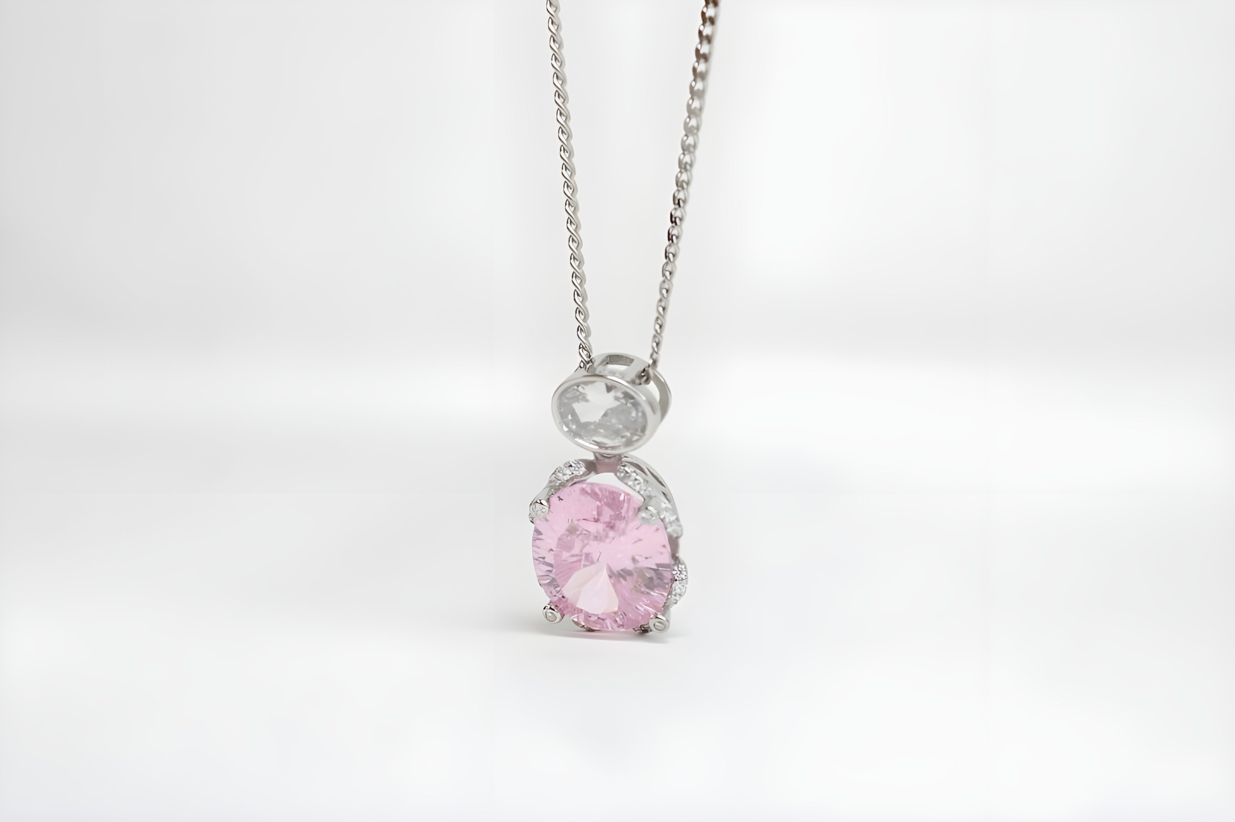 Rose Radiance Double Crystal Pendant with VeeLux Accents