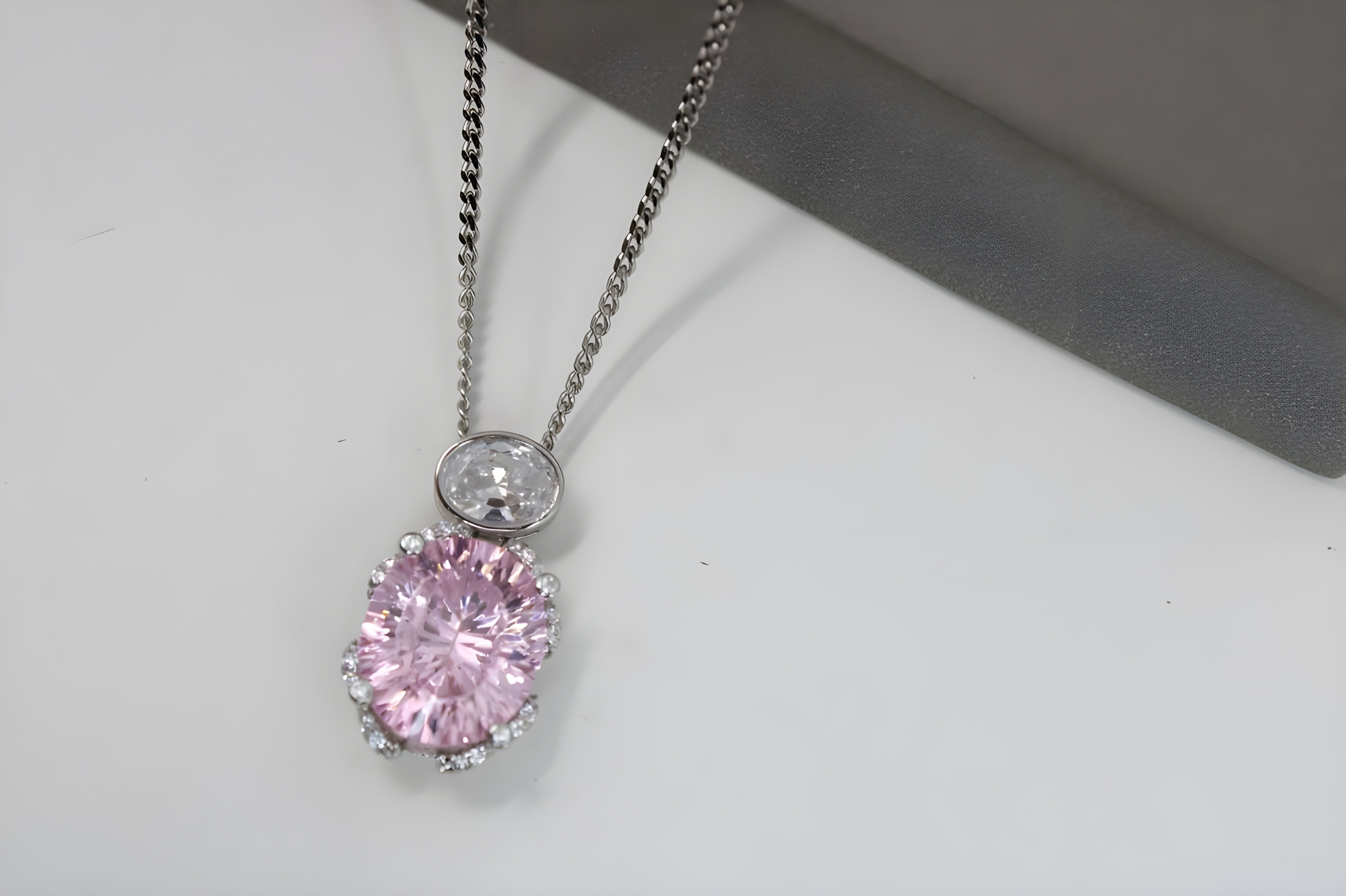 Rose Radiance Double Crystal Pendant with VeeLux Accents