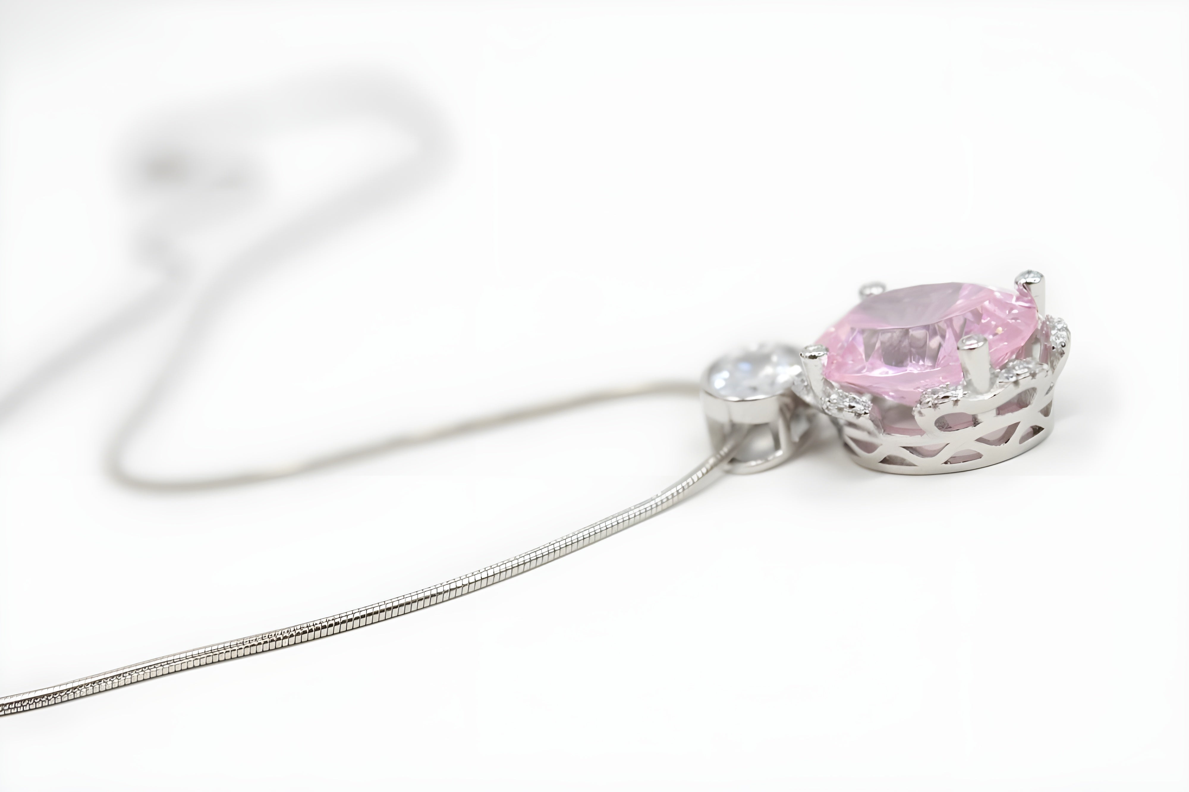 Blush Harmony Double Pendant with VeeLux Crystal Accents