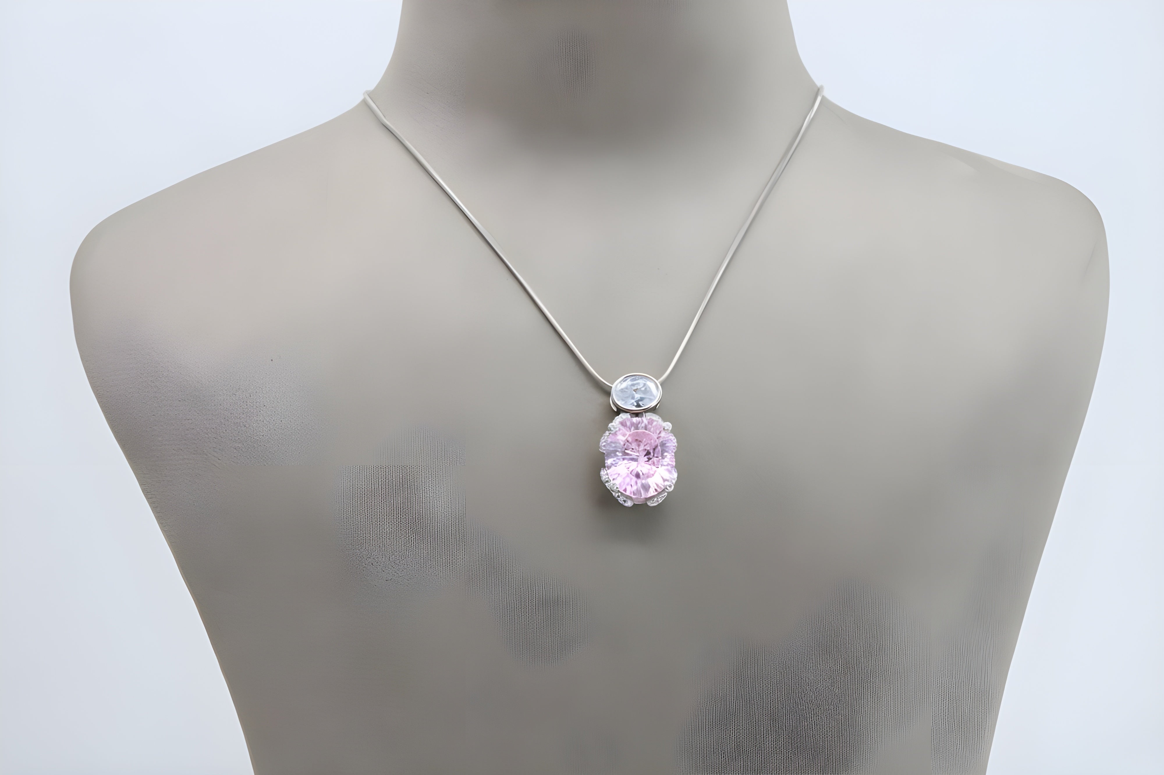 Blush Harmony Double Pendant with VeeLux Crystal Accents