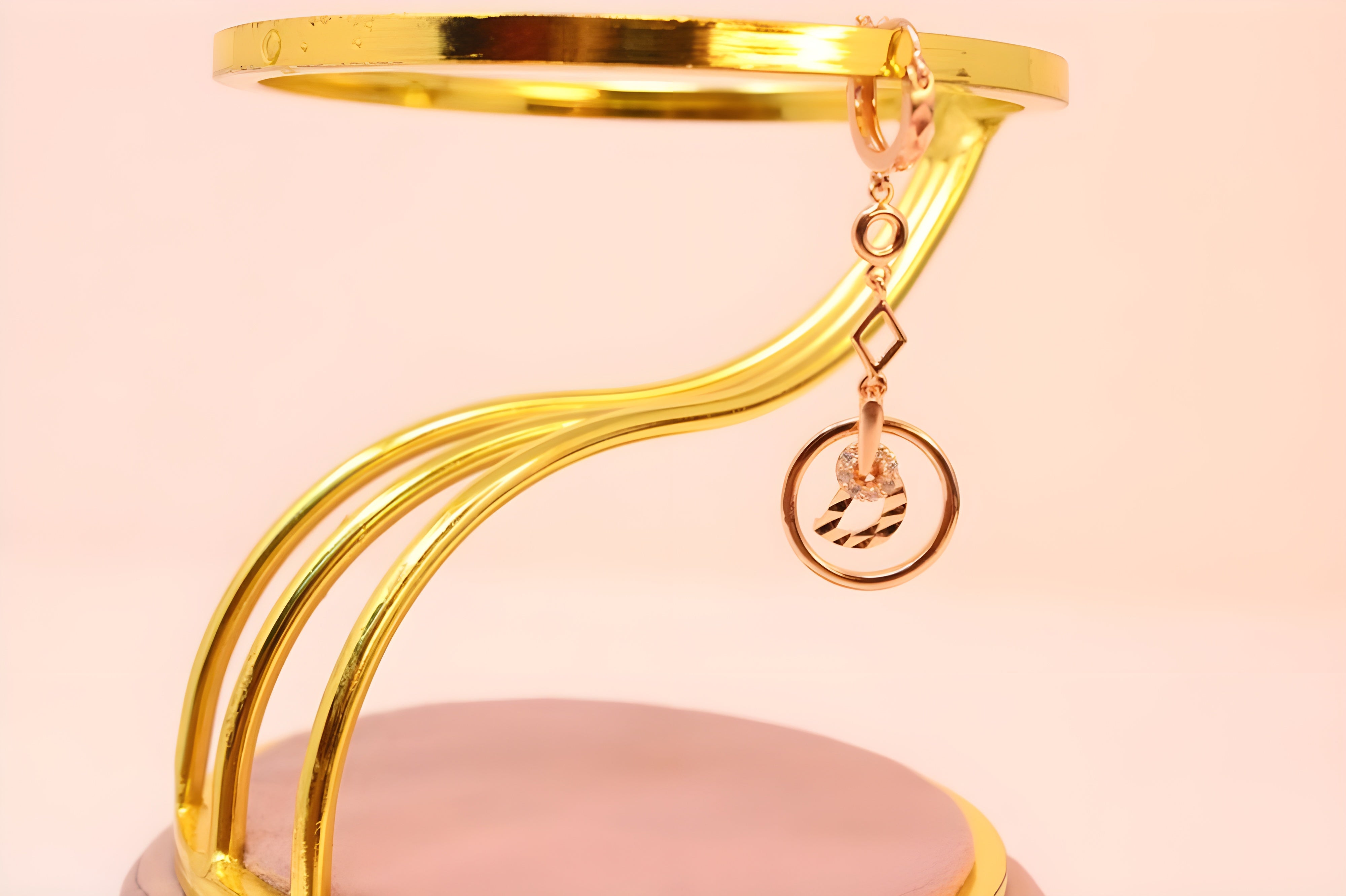 Copper Gold Elegance 92.5 Sterling Silver Swarovski Earrings