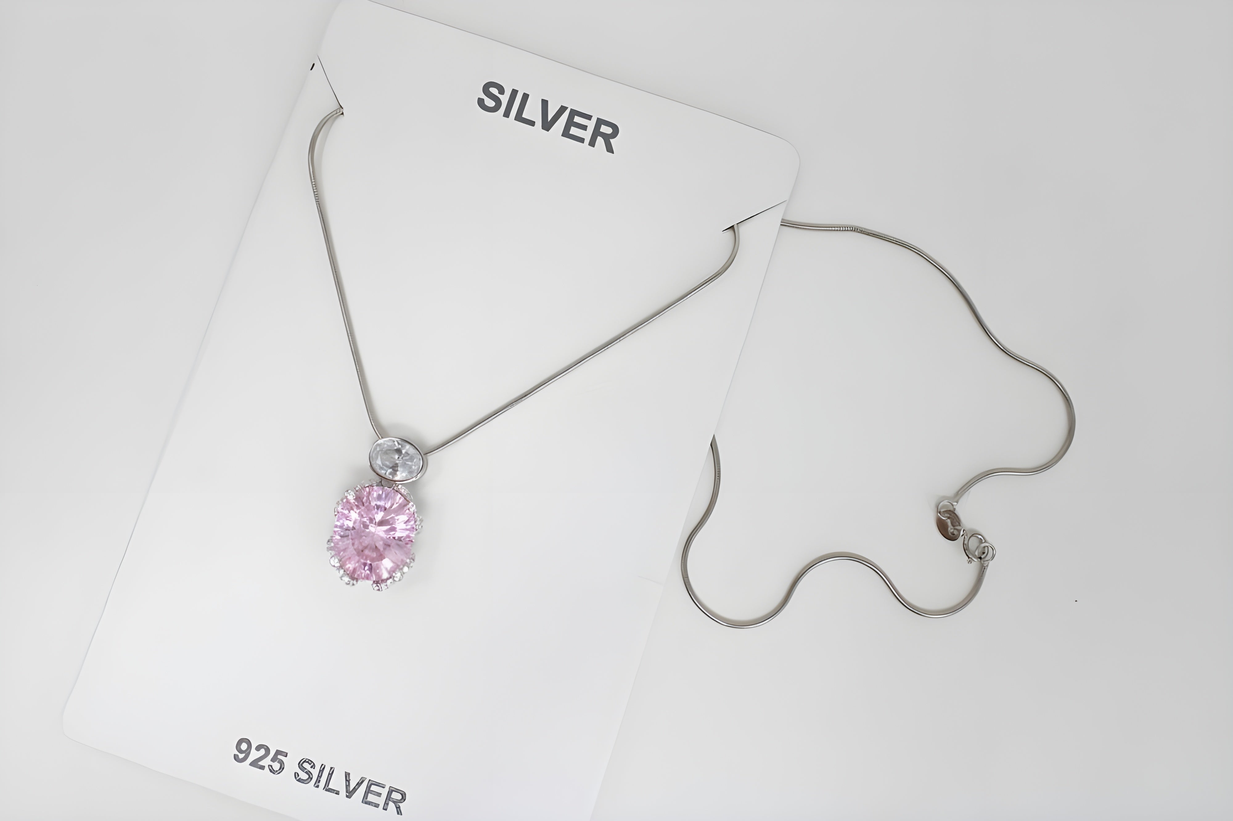 Blush Harmony Double Pendant with VeeLux Crystal Accents