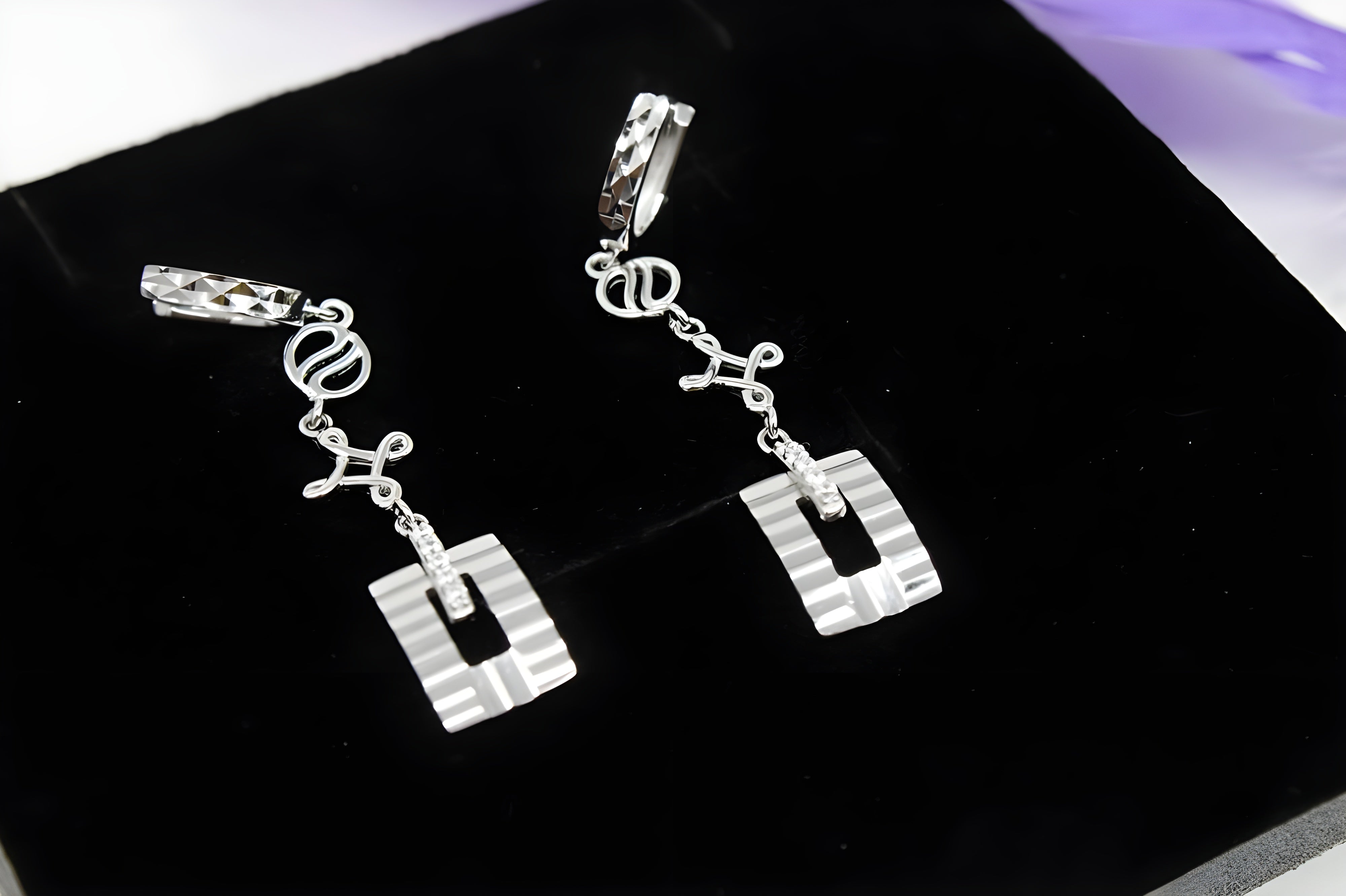 Chic Crystal Fusion Sterling Silver Earrings