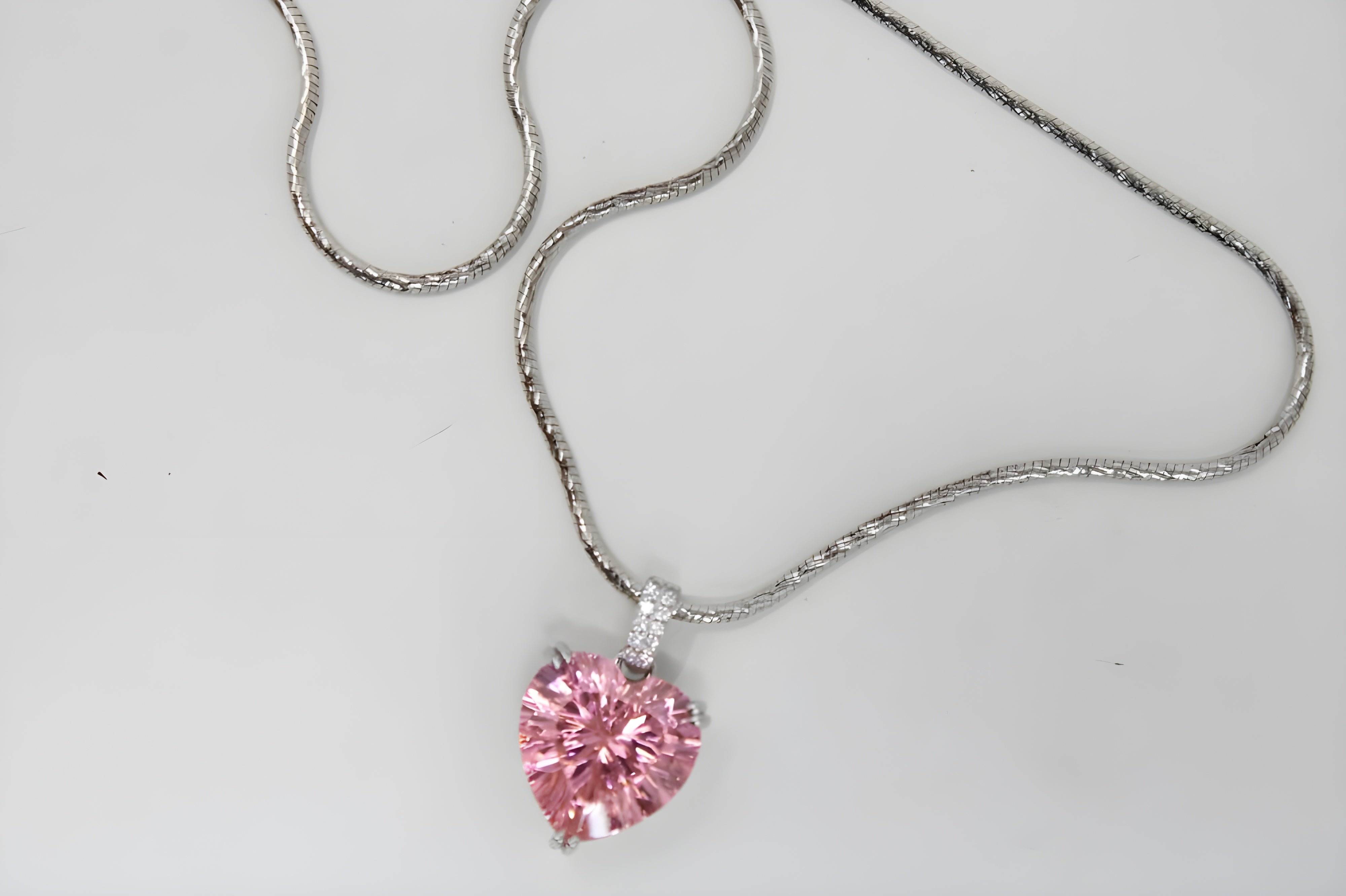 Blush Teardrop Crystal Pendant by VeeLux