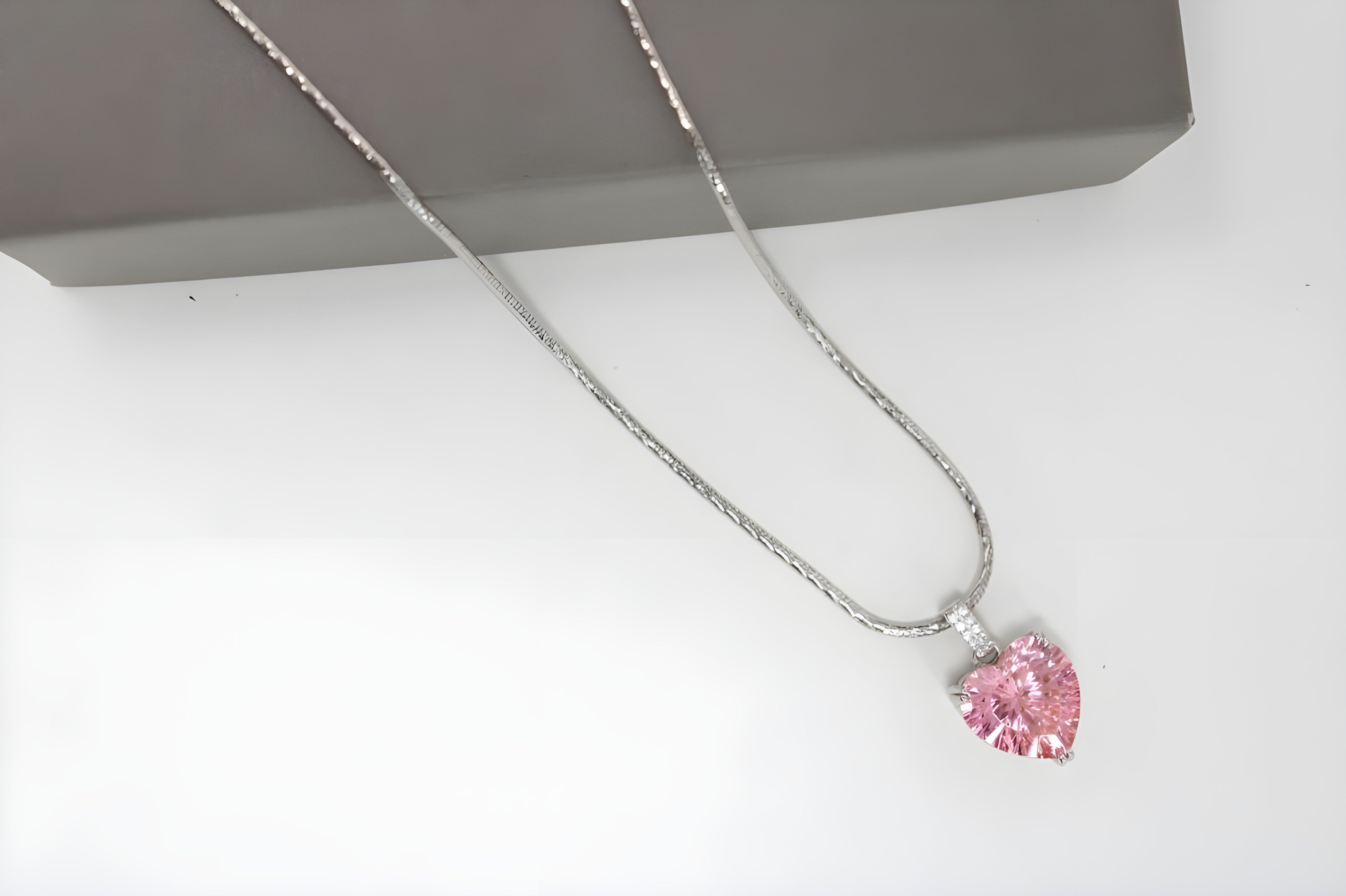 Blush Teardrop Crystal Pendant by VeeLux