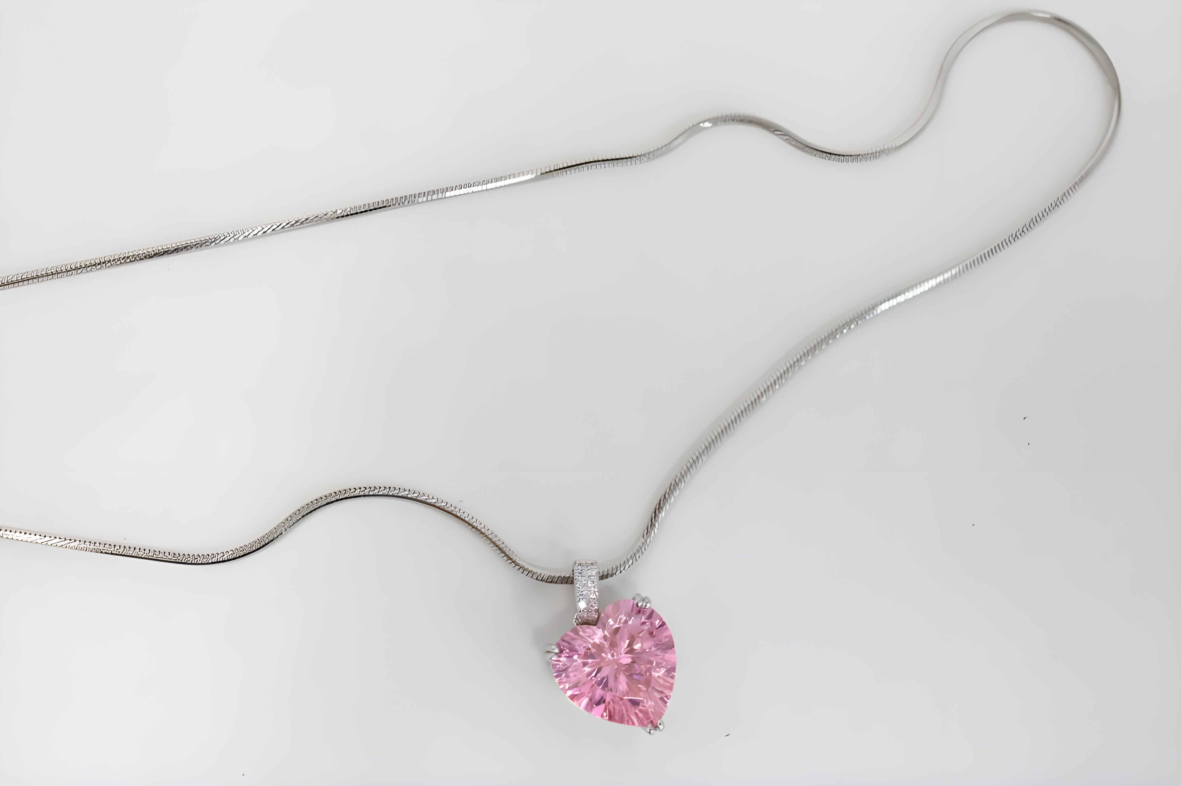 VeeLux Rose Dew Teardrop Pendant Necklace