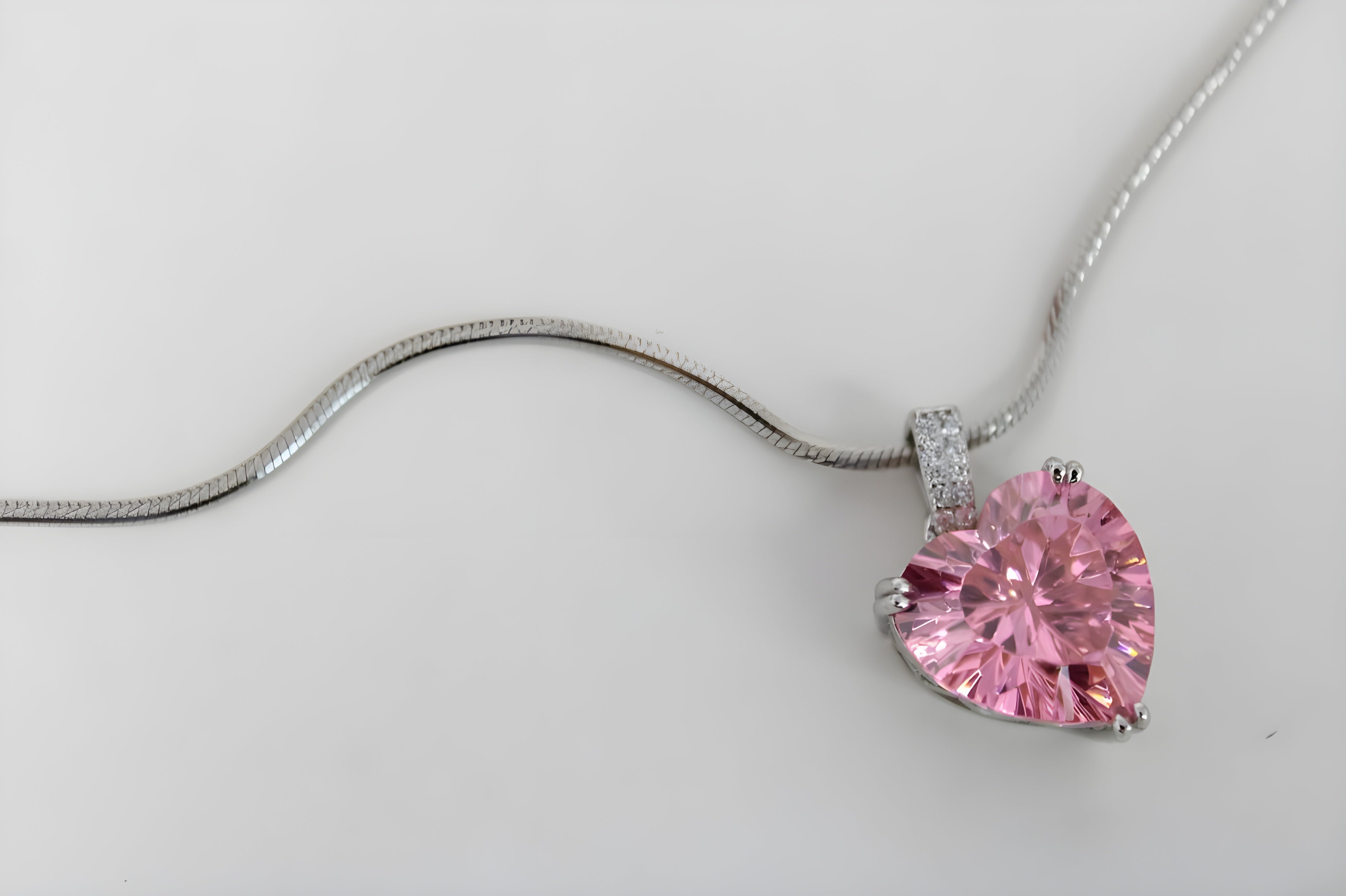 VeeLux Rose Dew Teardrop Pendant Necklace