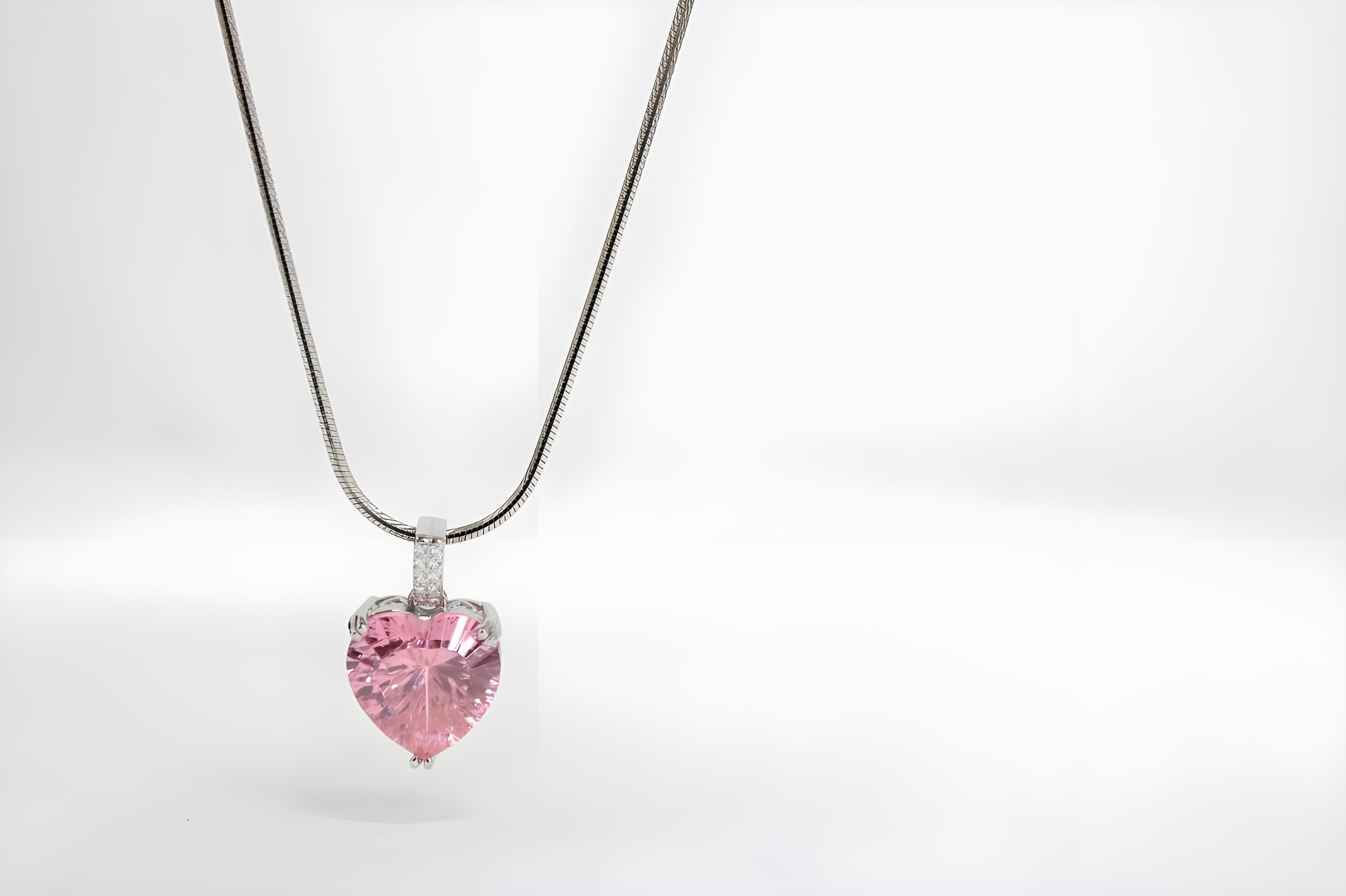 VeeLux Rose Dew Teardrop Pendant Necklace