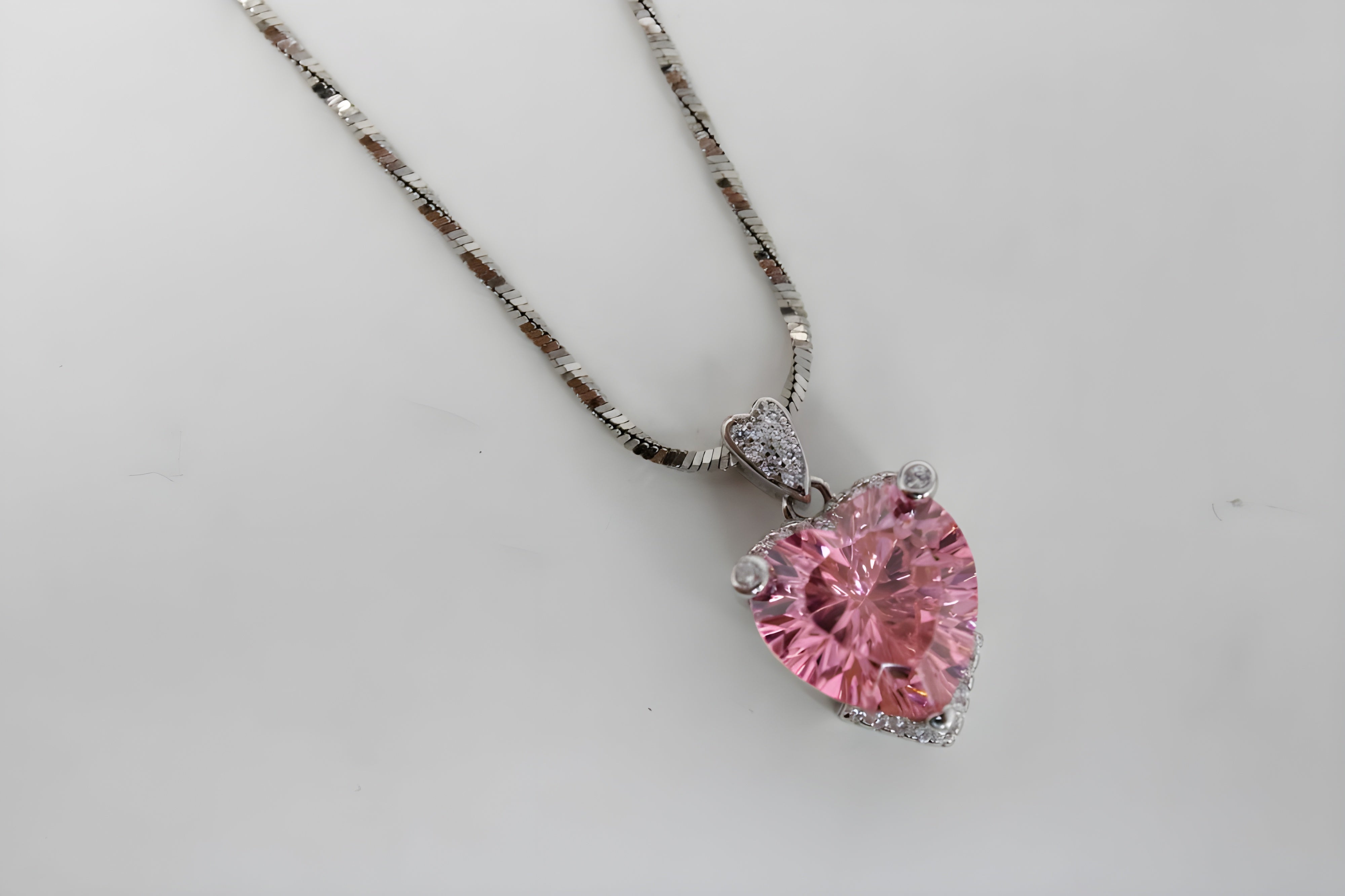 VeeLux Crystal Love Heart Pendant Necklace