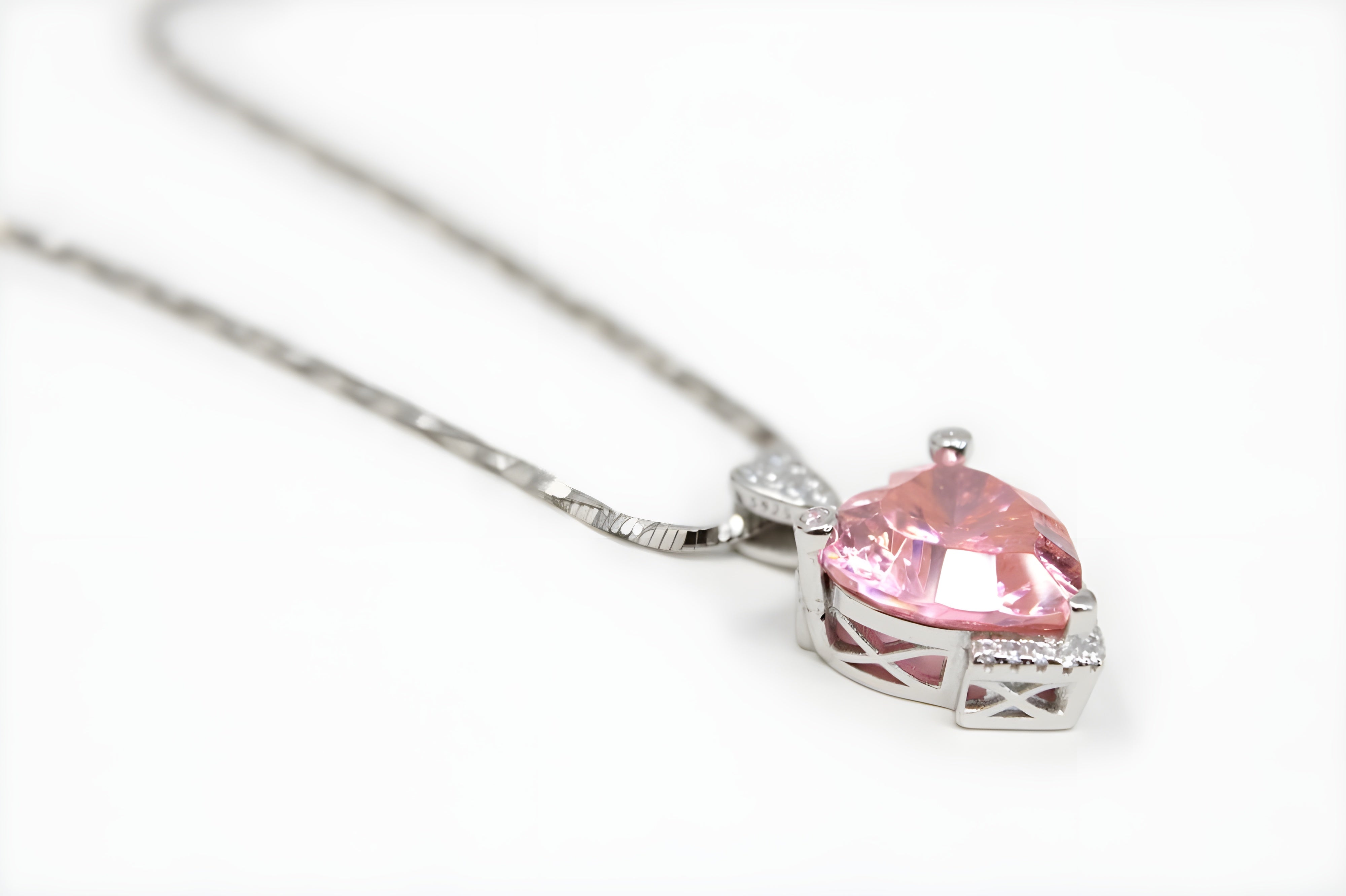 VeeLux Crystal Love Heart Pendant Necklace