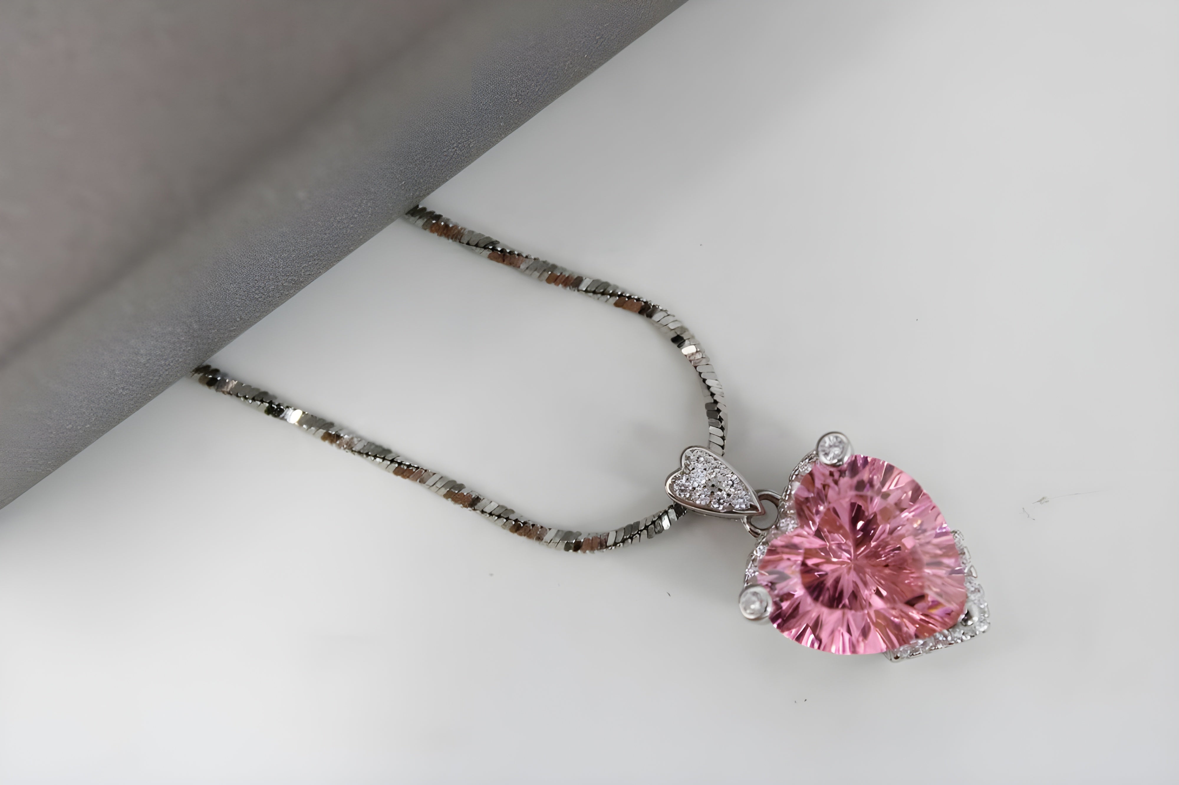 VeeLux Crystal Love Heart Pendant Necklace