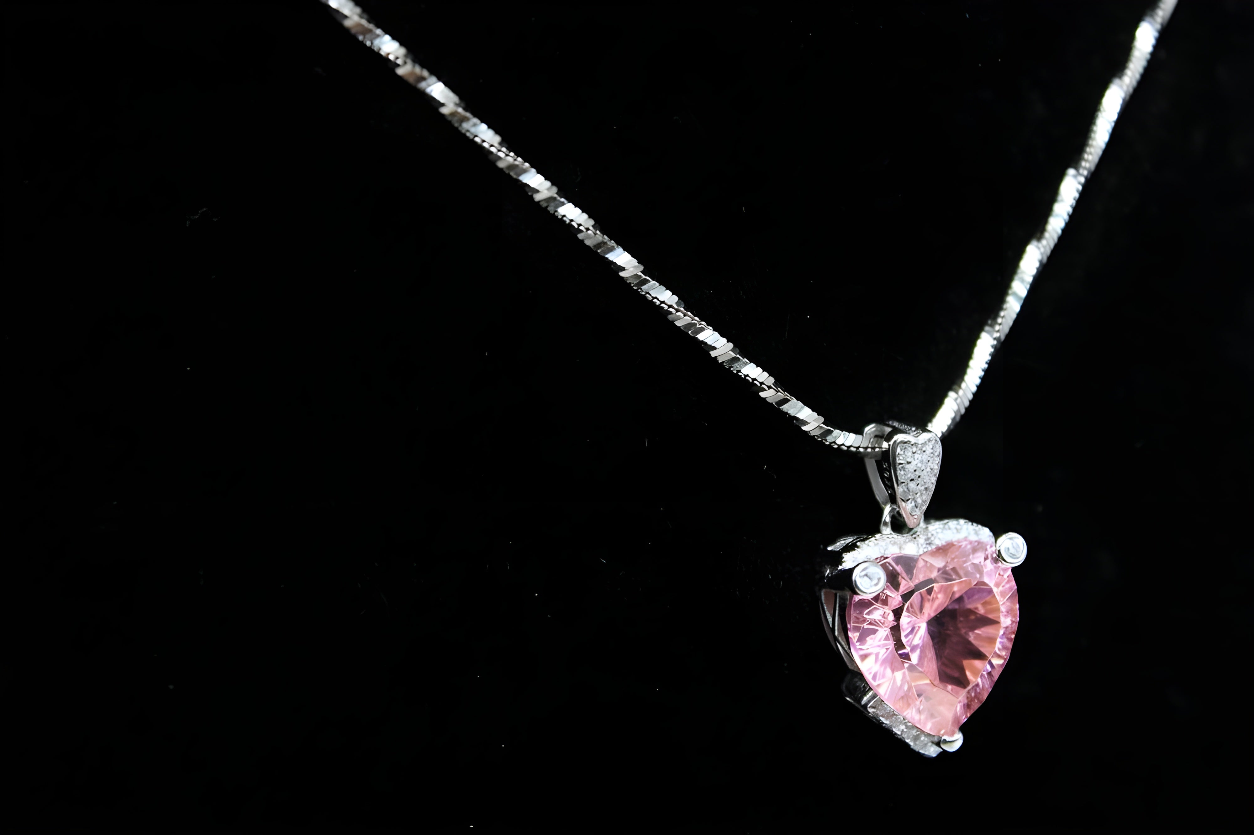 VeeLux Crystal Love Heart Pendant Necklace