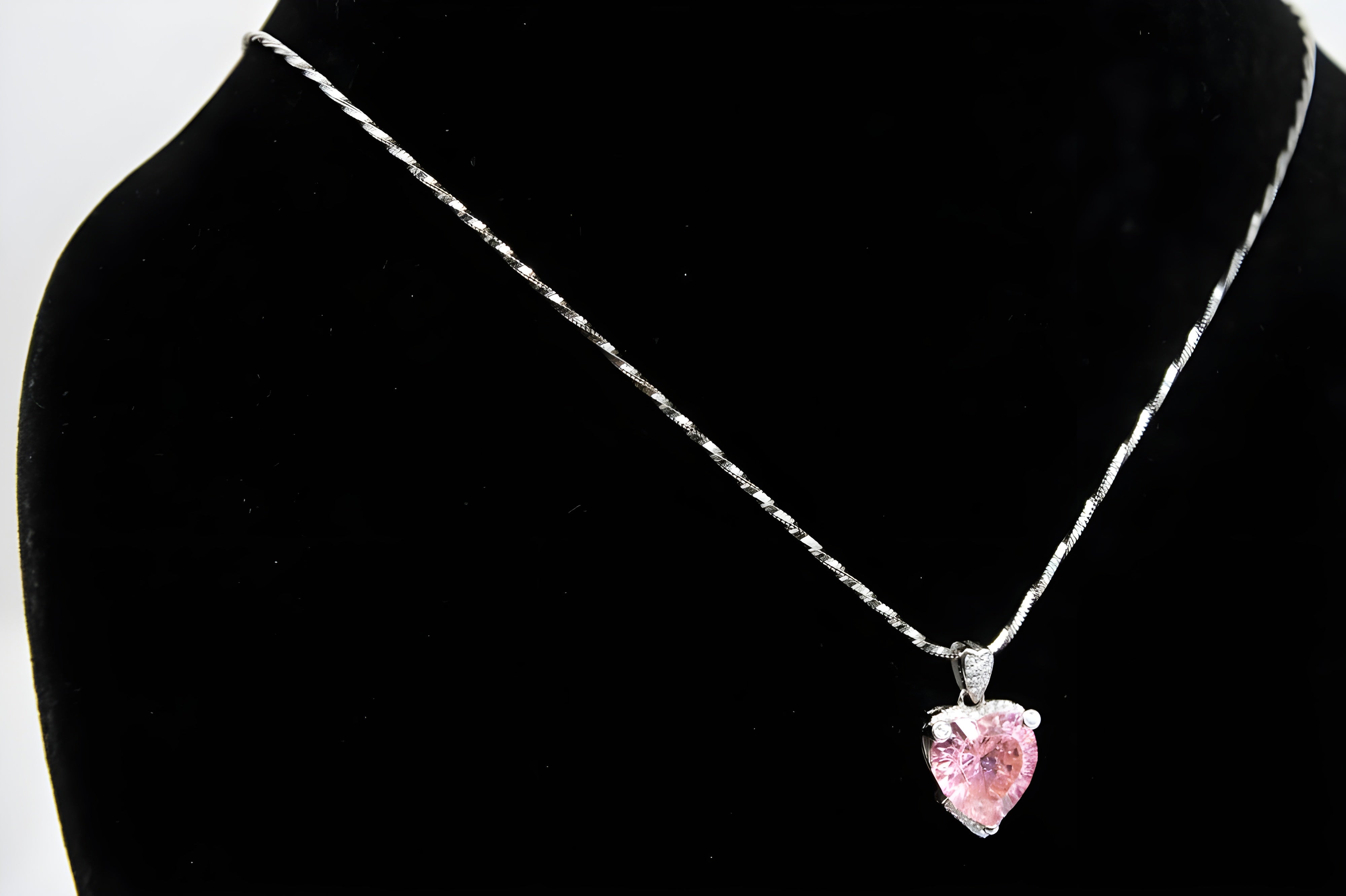 VeeLux Crystal Love Heart Pendant Necklace