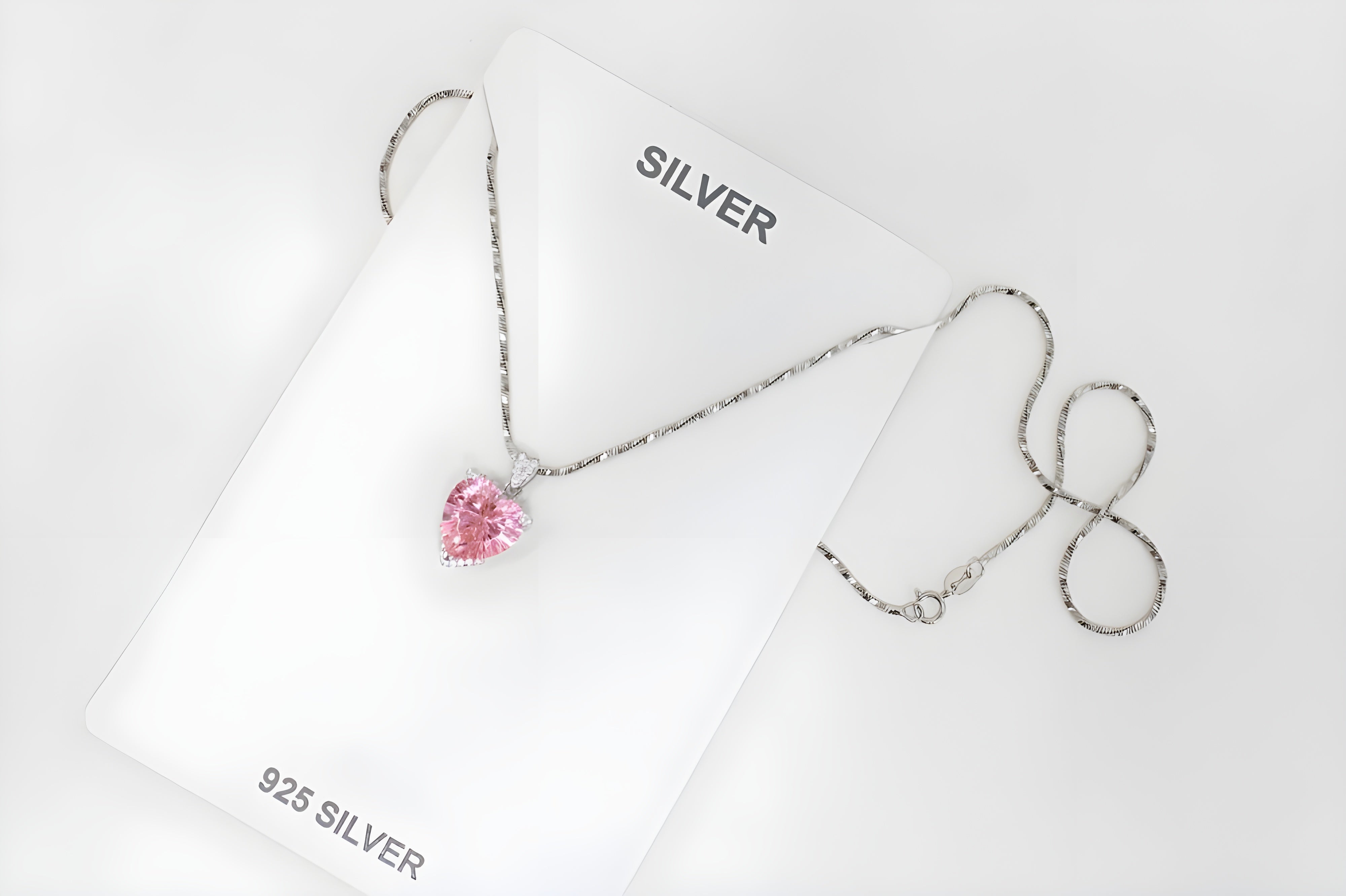 VeeLux Crystal Love Heart Pendant Necklace