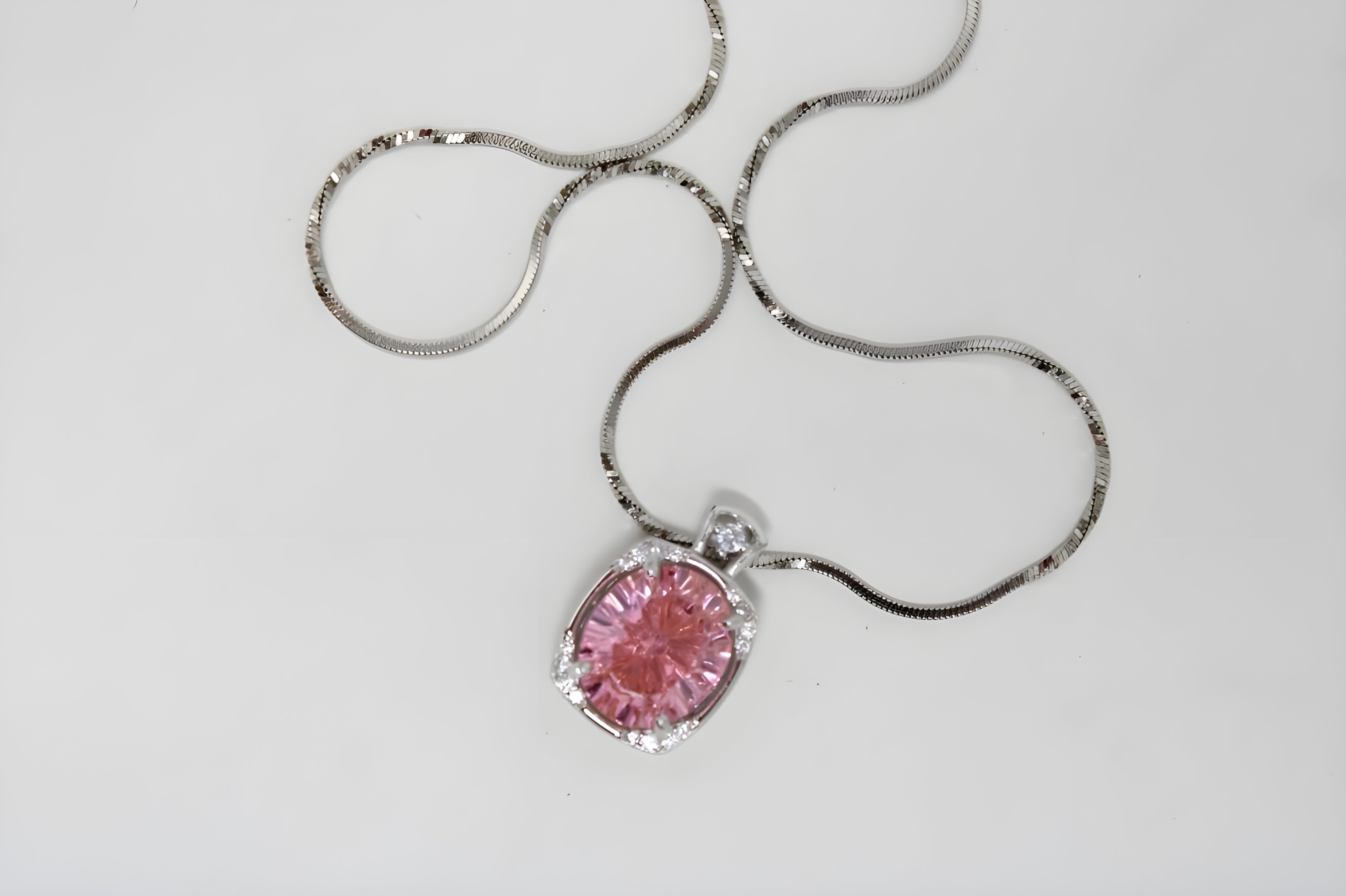 Blush Heart Halo Pendant by VeeLux