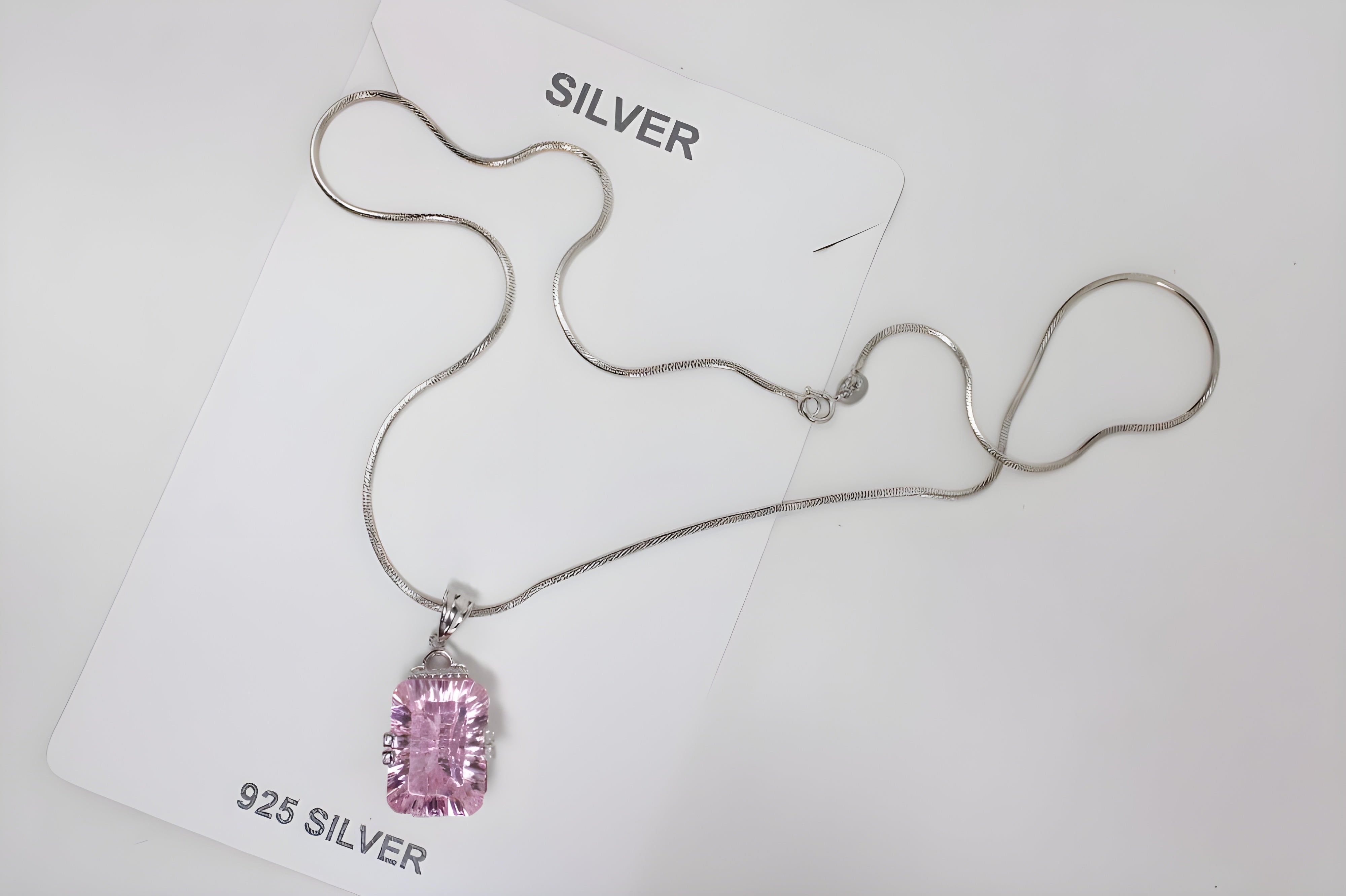 Radiant Pink Dewdrop Pendant by VeeLux