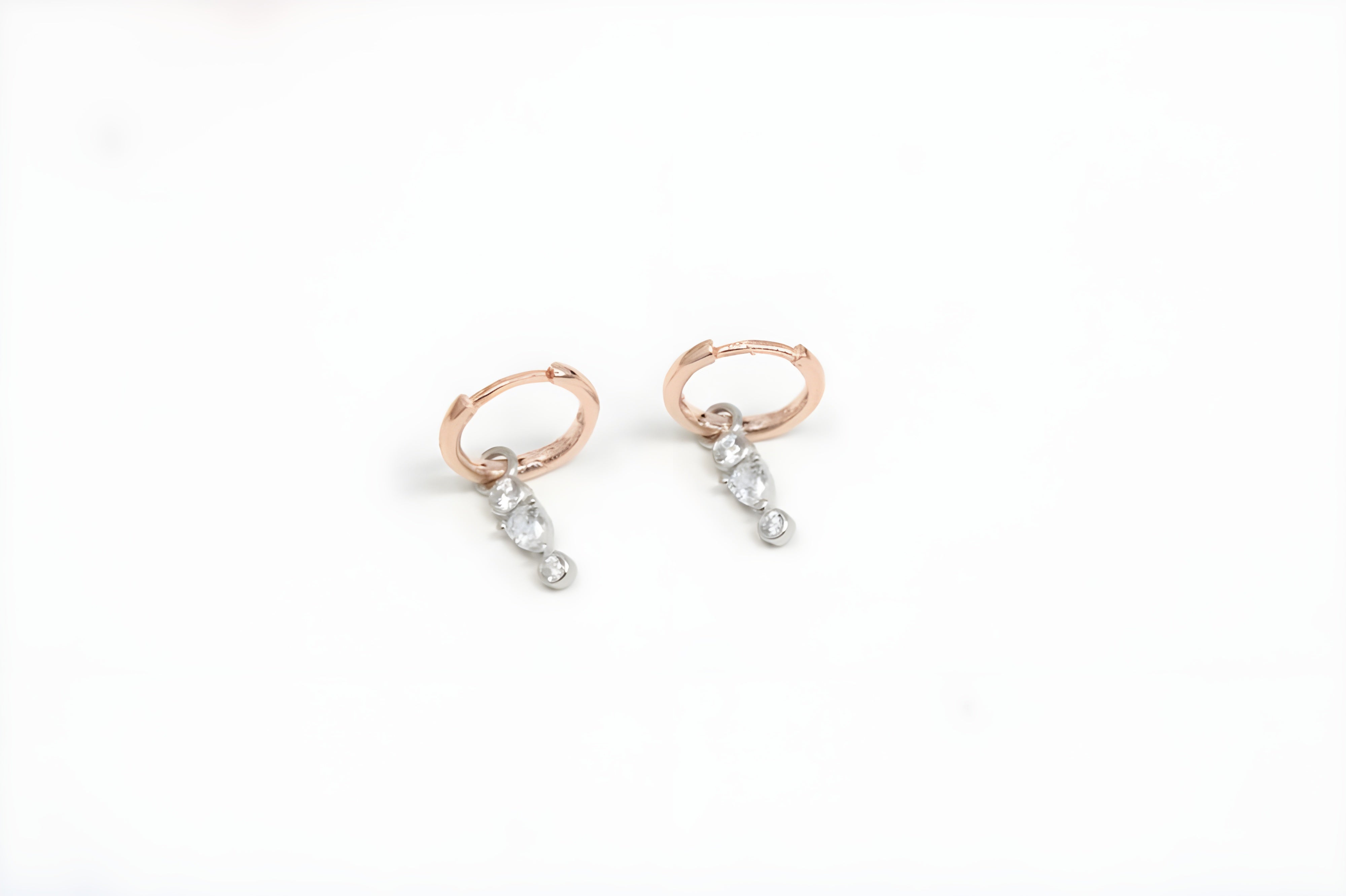 Golden Glow 92.5 Sterling Silver with Copper Gold Earrings