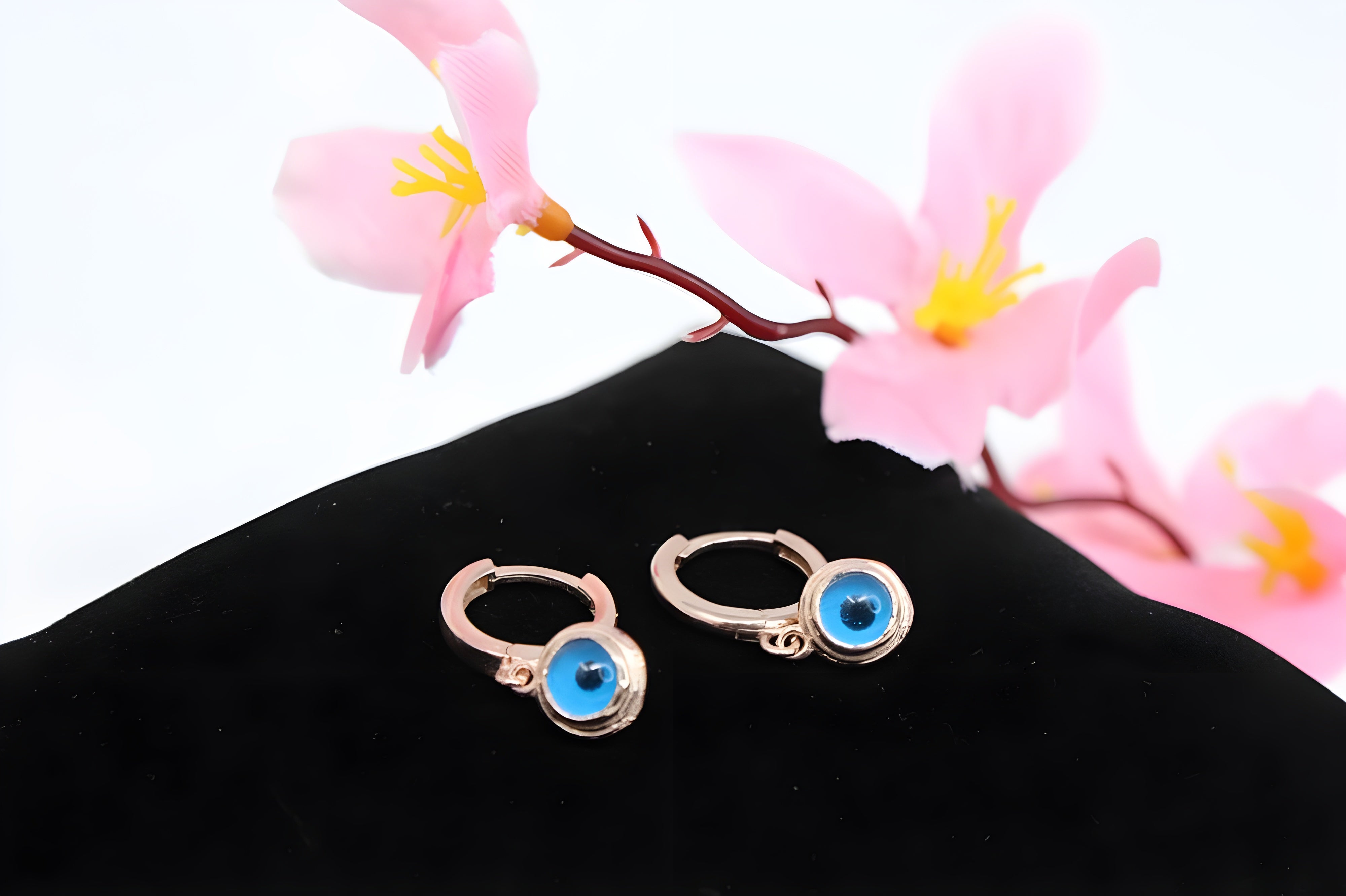 Golden Azure 92.5 Sterling Silver with Copper Gold Earrings