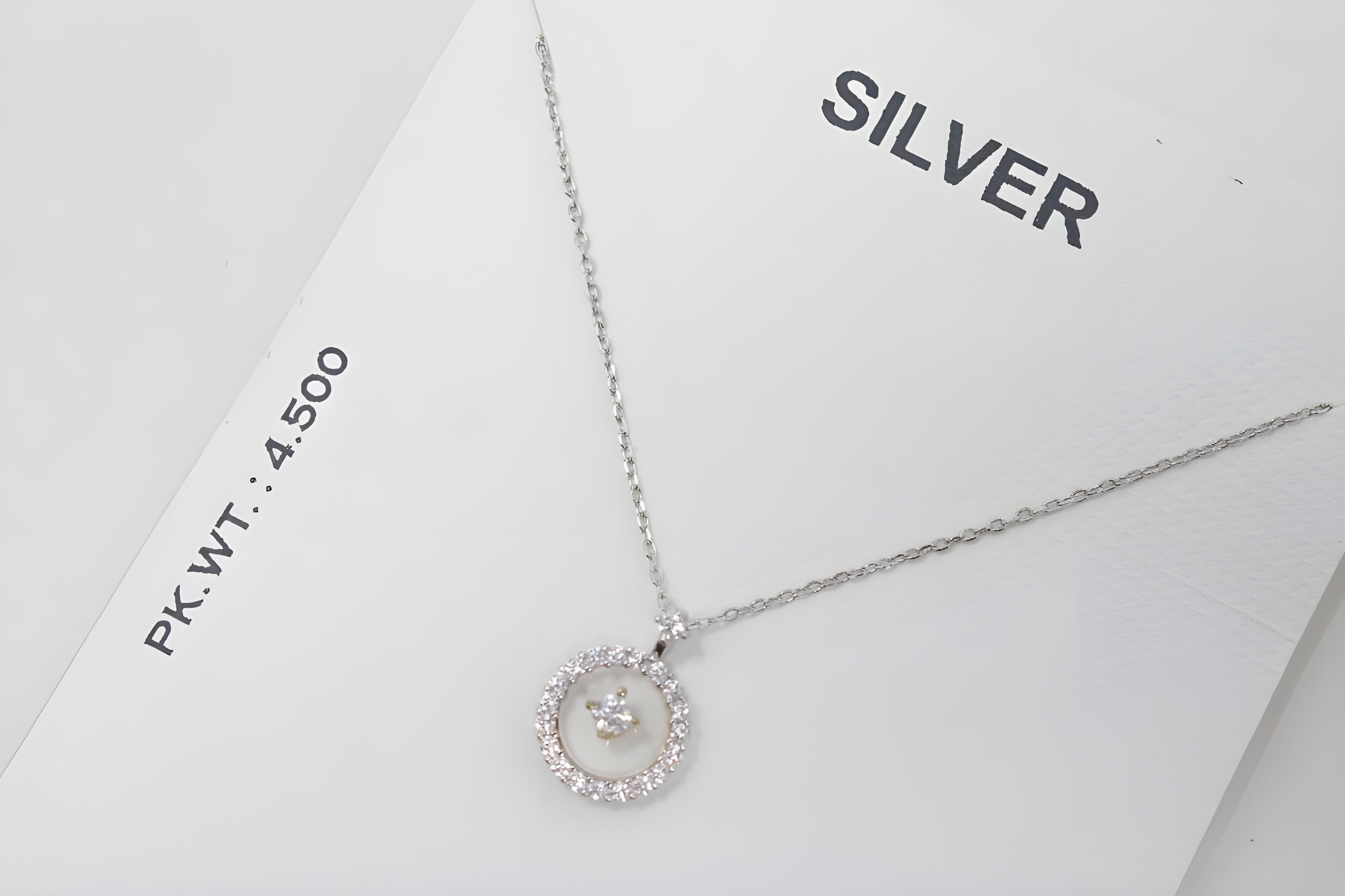 Radiant Halo Crystal Circle Pendant by VeeLux