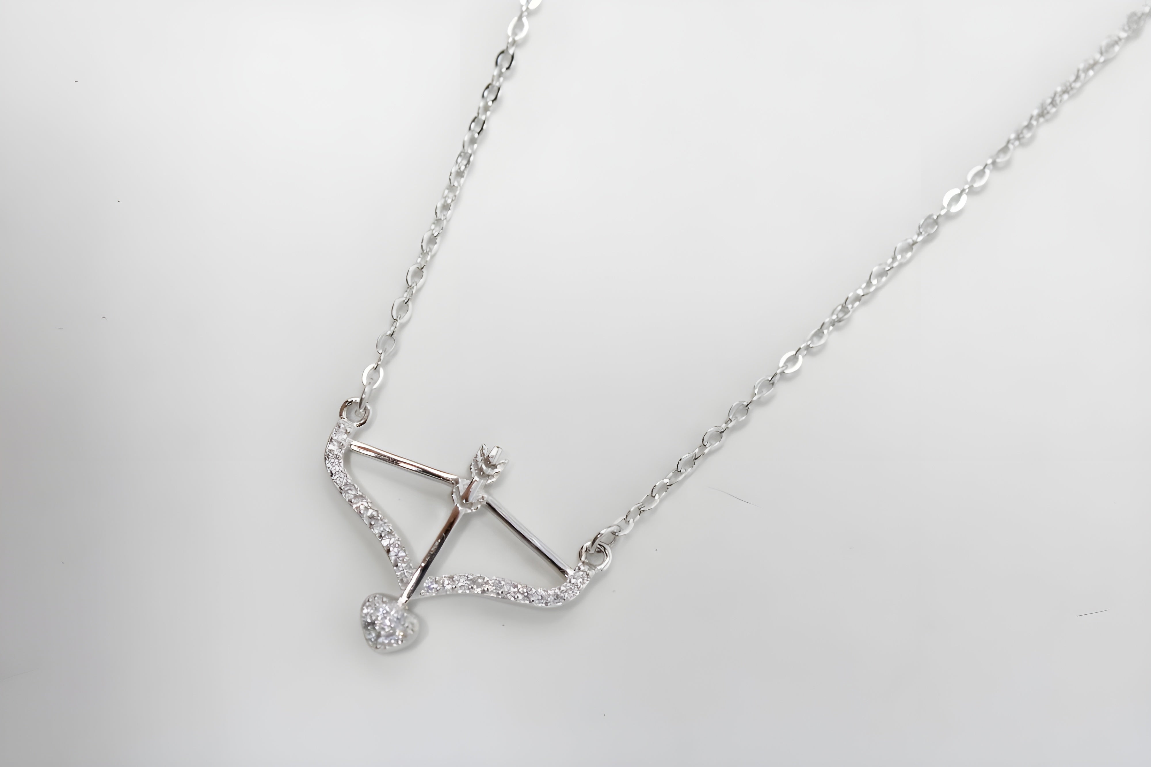 Charming Bow and Arrow Pendant with VeeLux Crystals