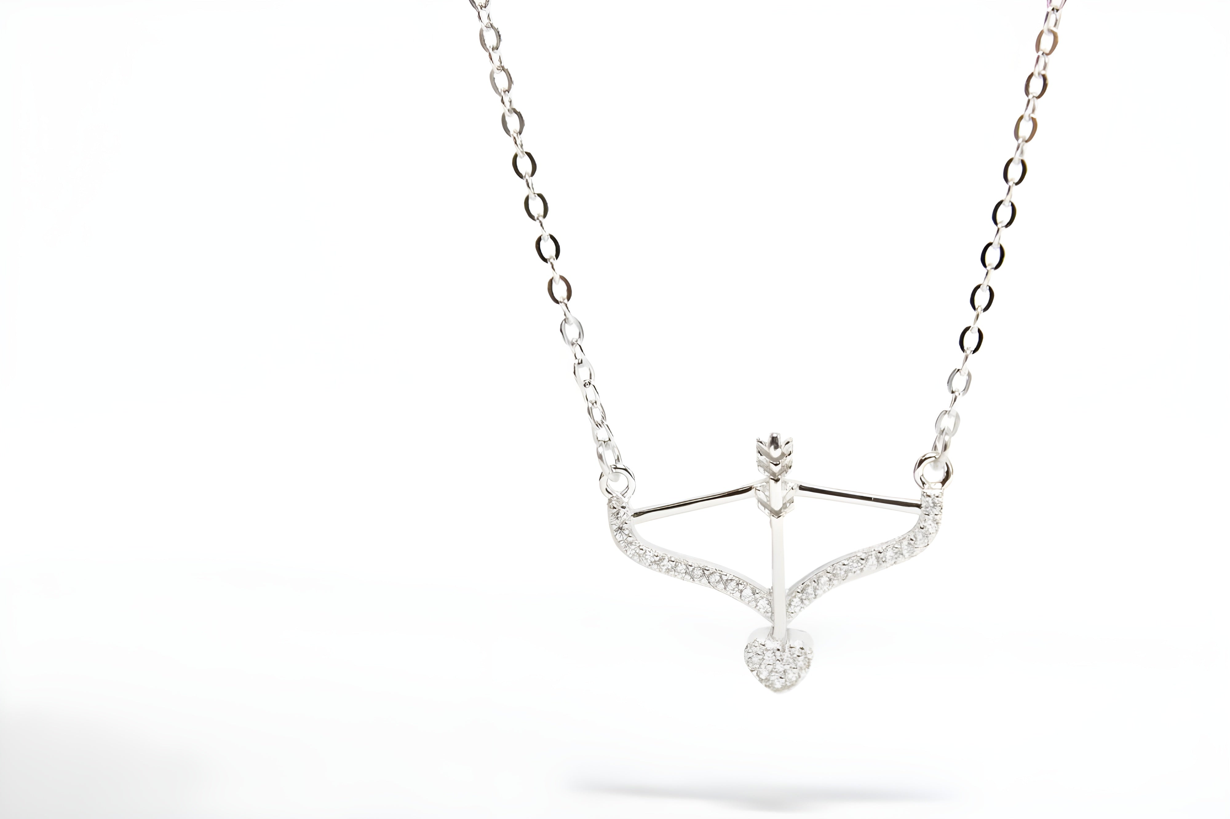 Charming Bow and Arrow Pendant with VeeLux Crystals