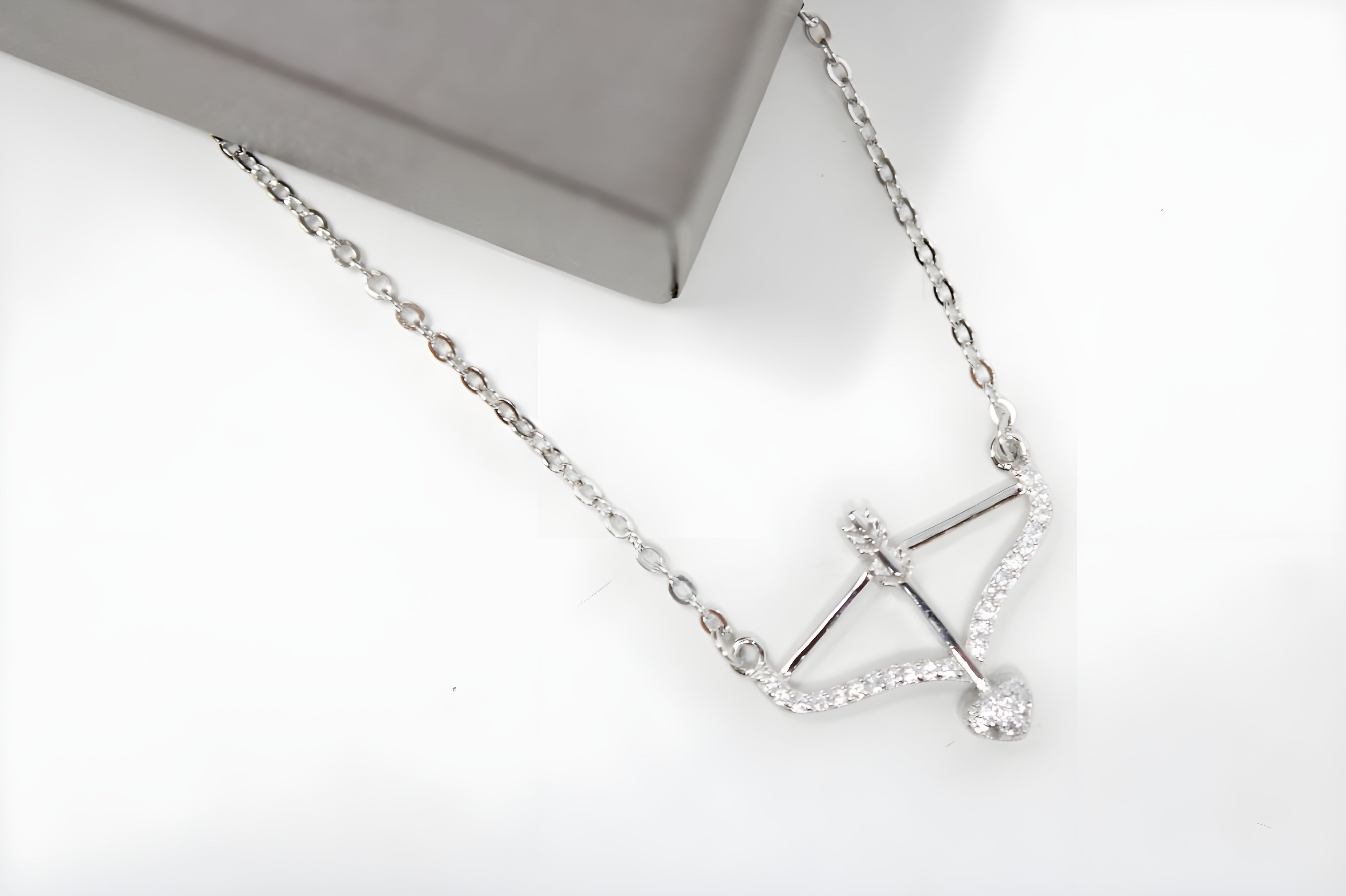 Charming Bow and Arrow Pendant with VeeLux Crystals