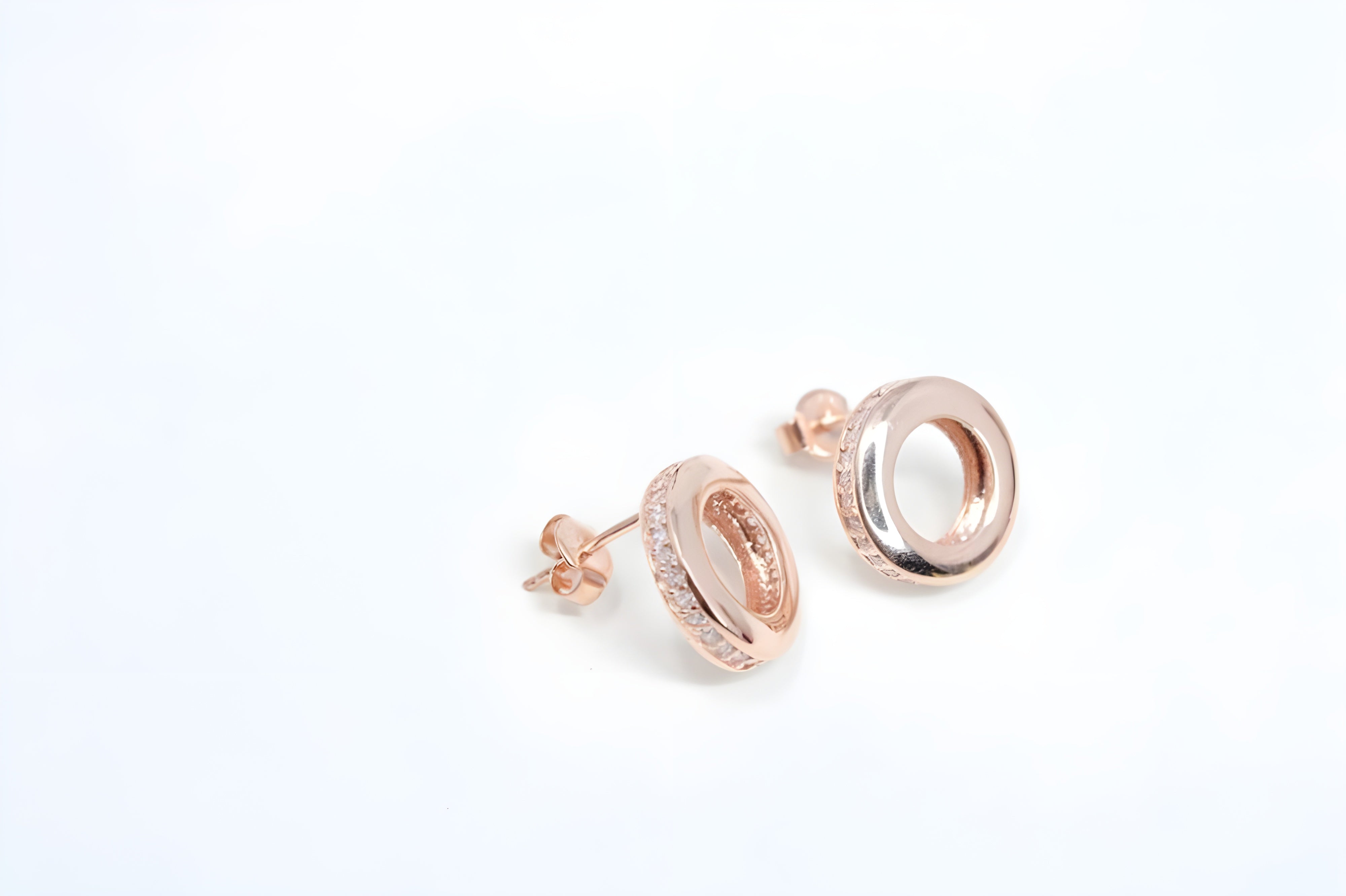 Golden Gleam 92.5 Sterling Silver with Copper Gold Earrings