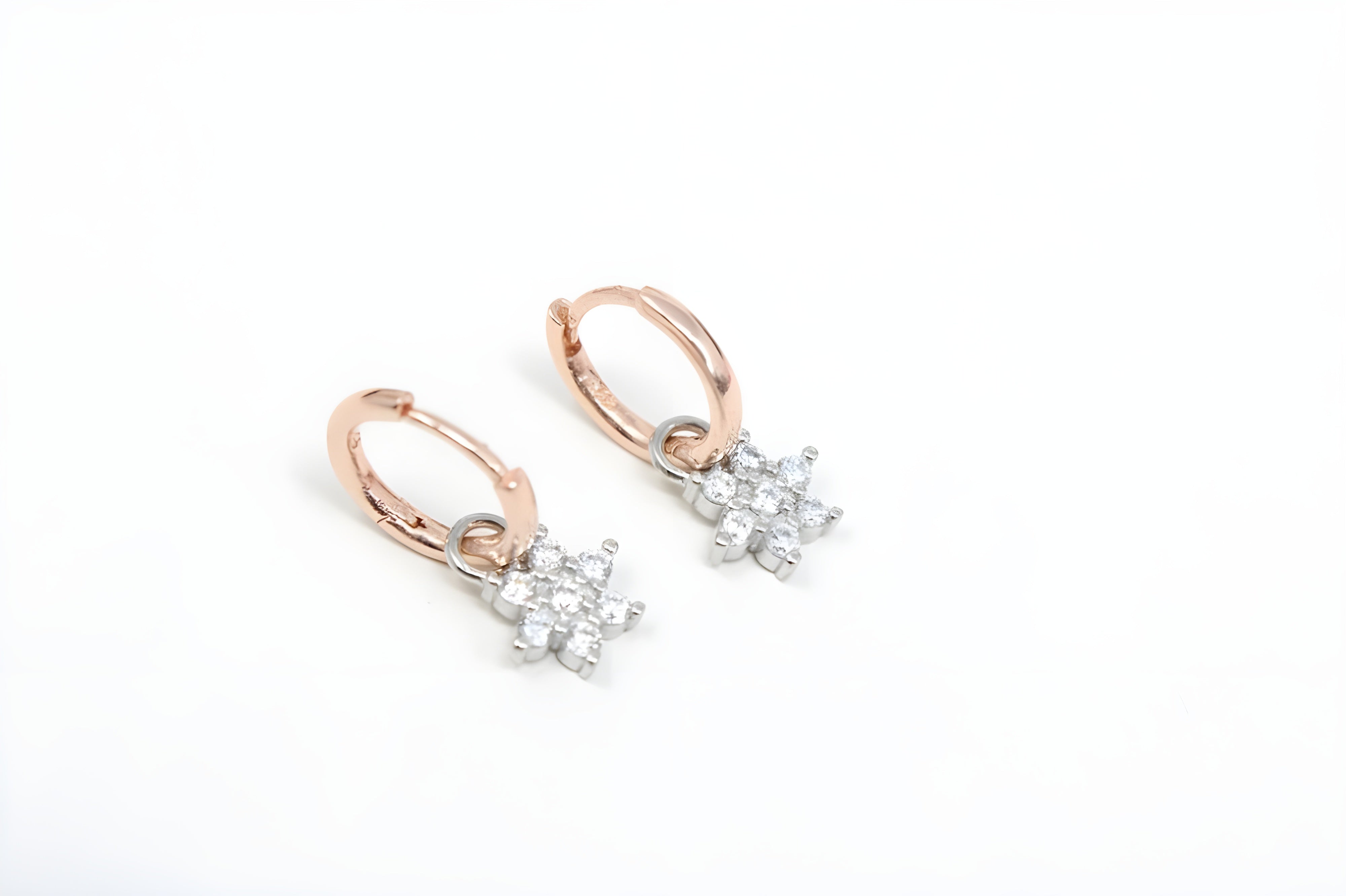 92.5 Sterling Silver Gilded Grace with Copper Gold Sleek Earring