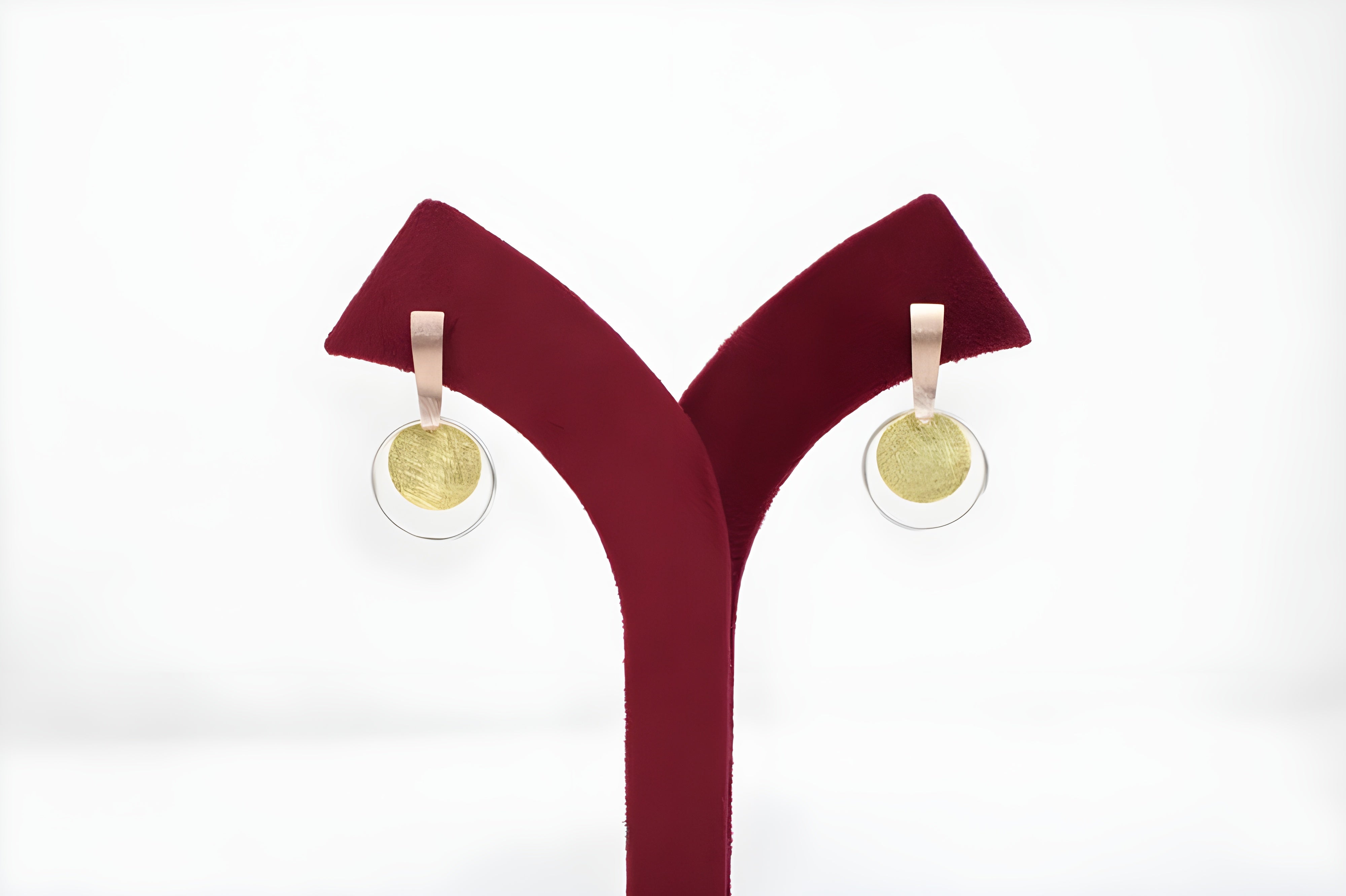 Gilded Artistry 92.5 Sterling Silver with Copper Gold Earrings