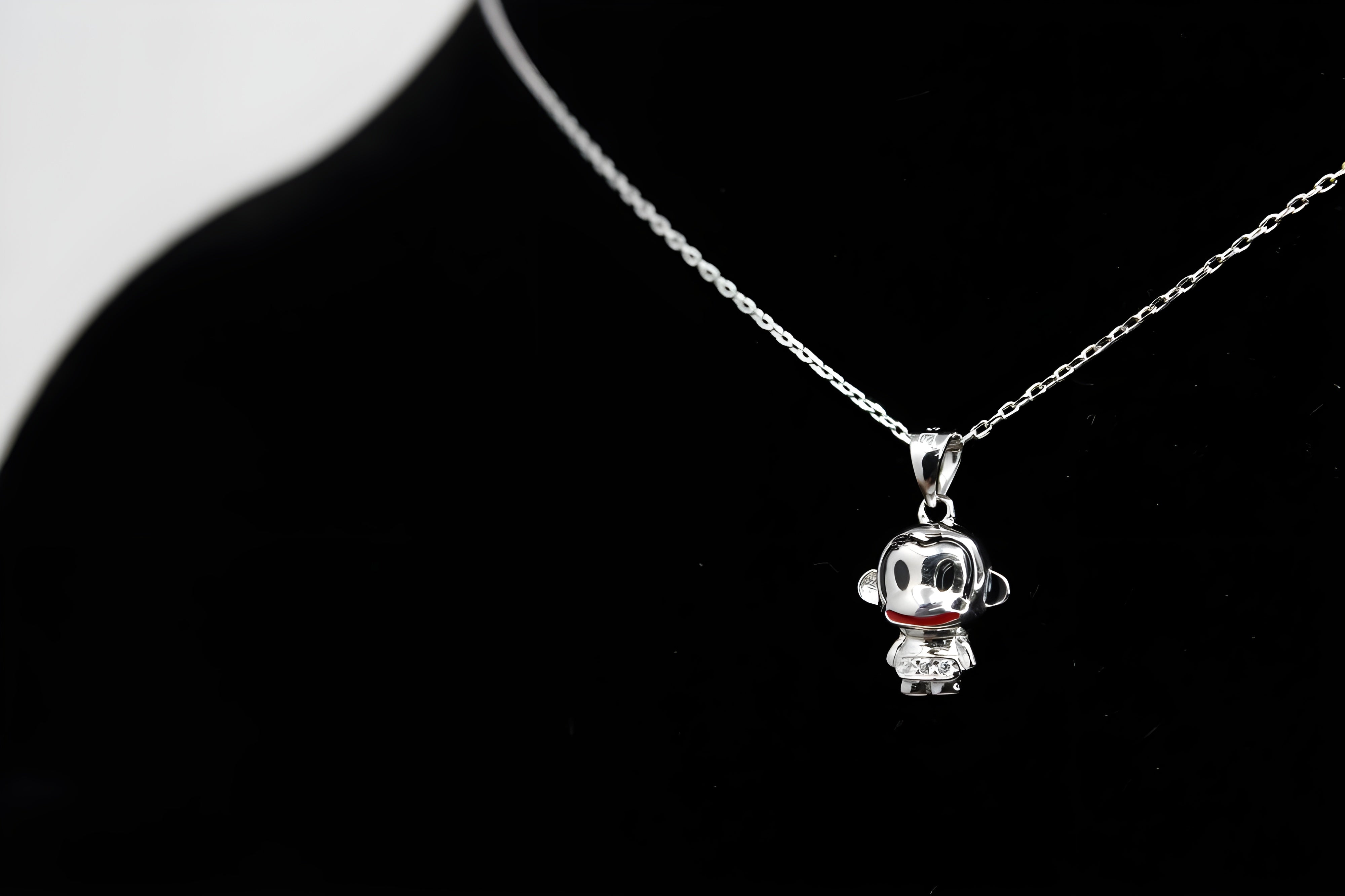 Cute Enamel-Accented Cartoon Character Jewelry