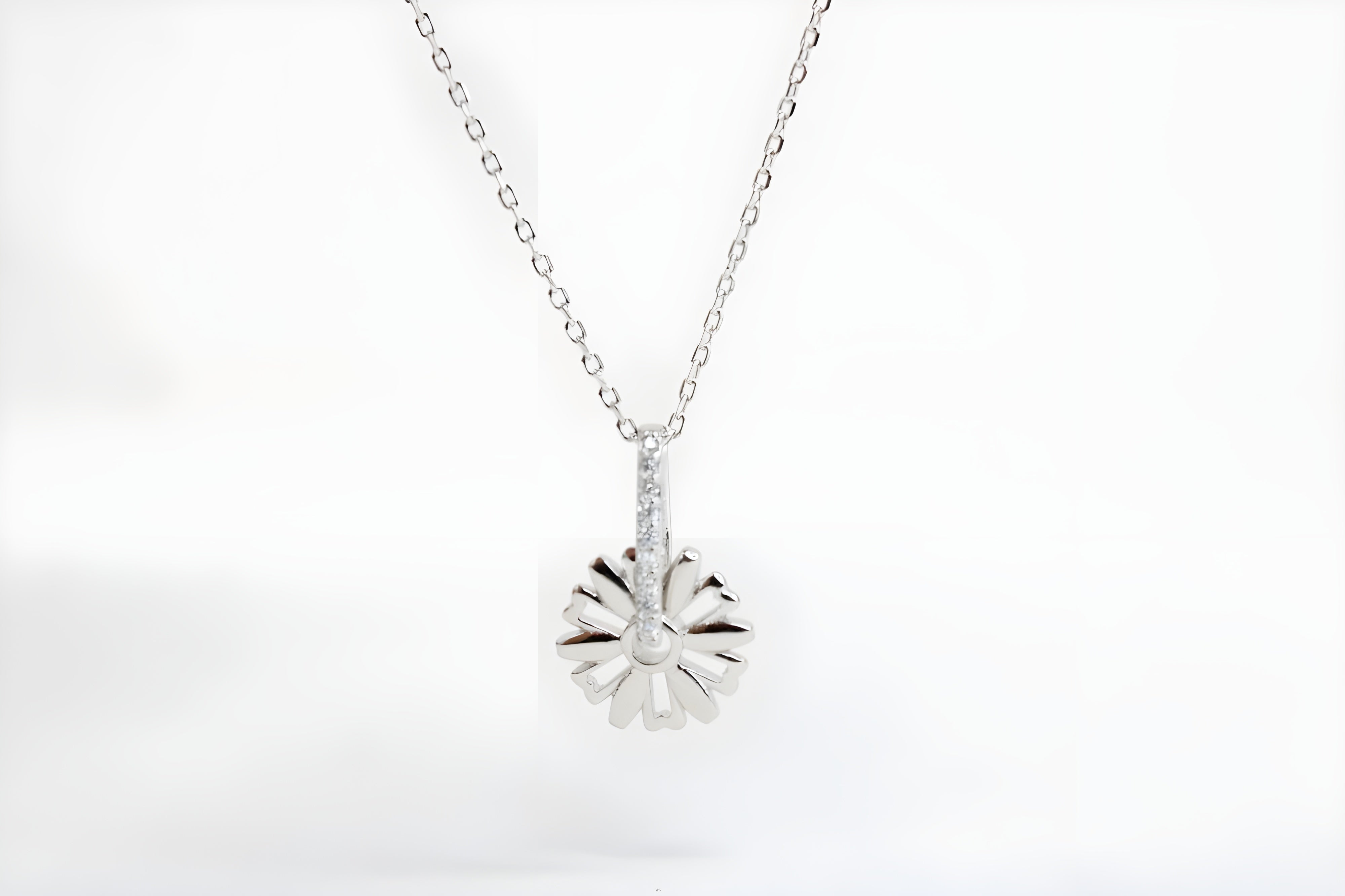 Radiant Sunburst VeeLux Crystal Pendant Necklace