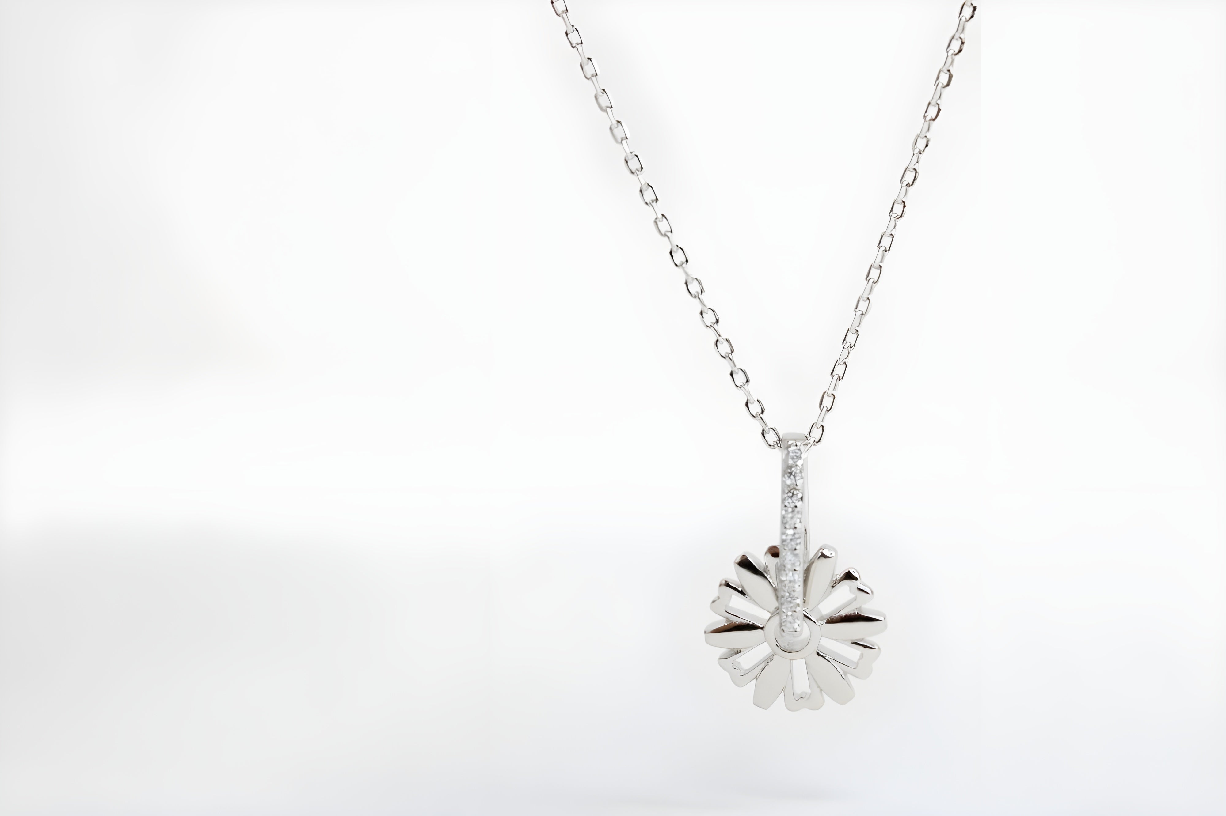 Radiant Sunburst VeeLux Crystal Pendant Necklace