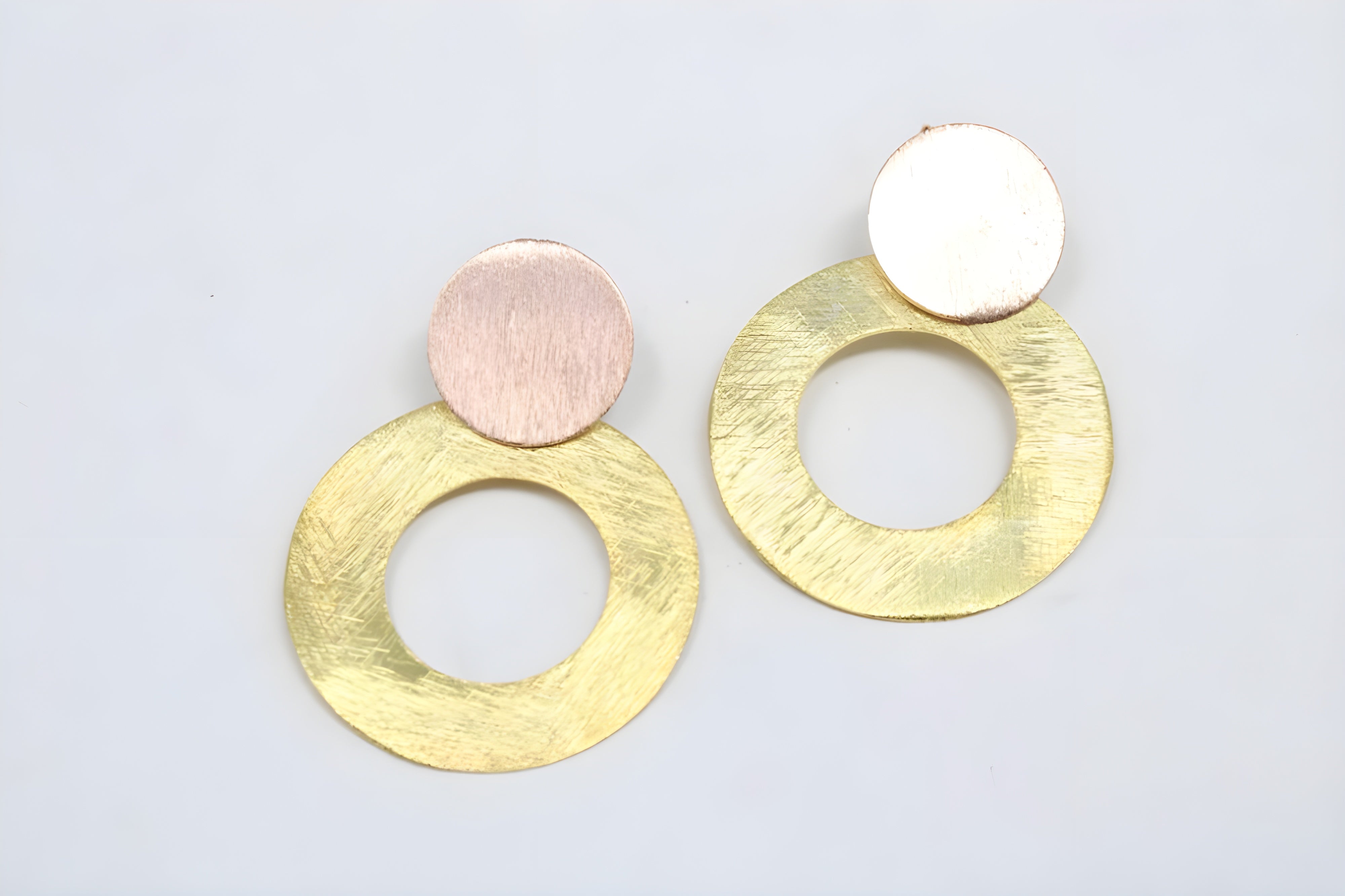 Golden Glimmering Artisan Earrings