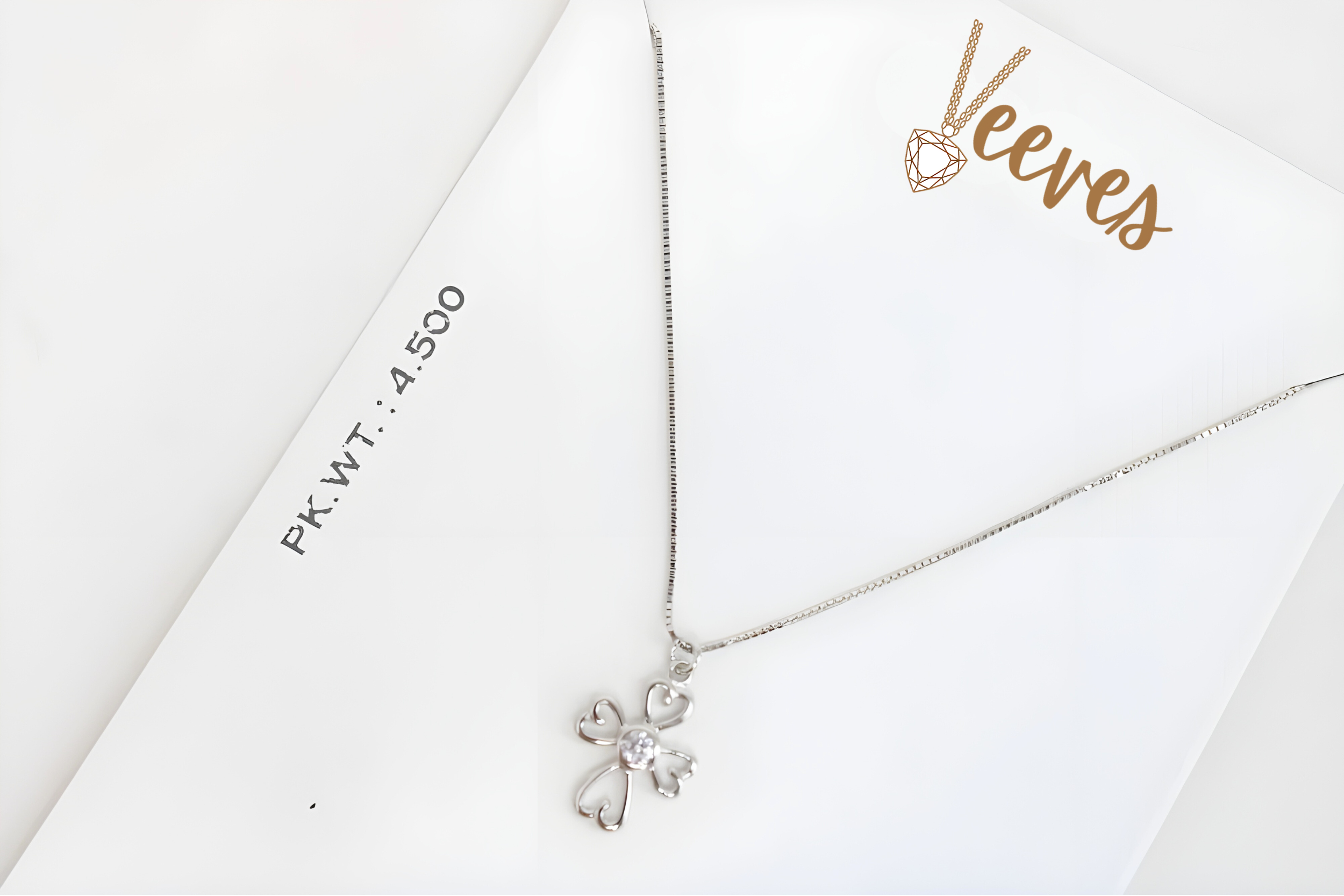 Interlocking Hearts Cross Pendant with VeeLux Premium Crystal