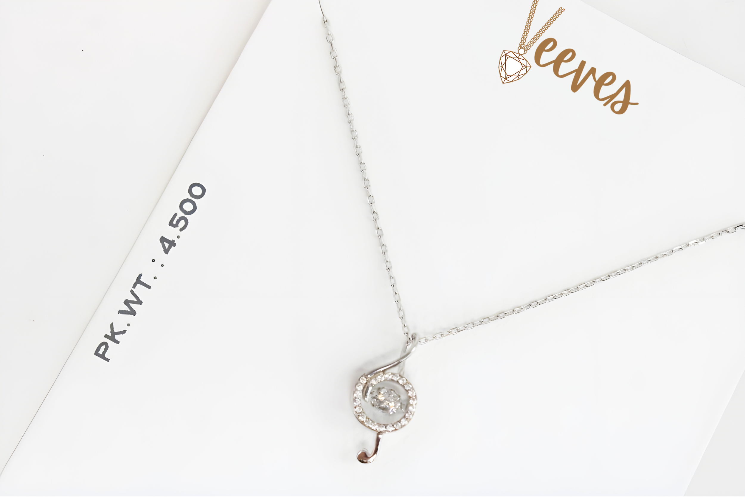 Stylish Treble Clef Pendant Necklace with VeeLux Premium Crystals